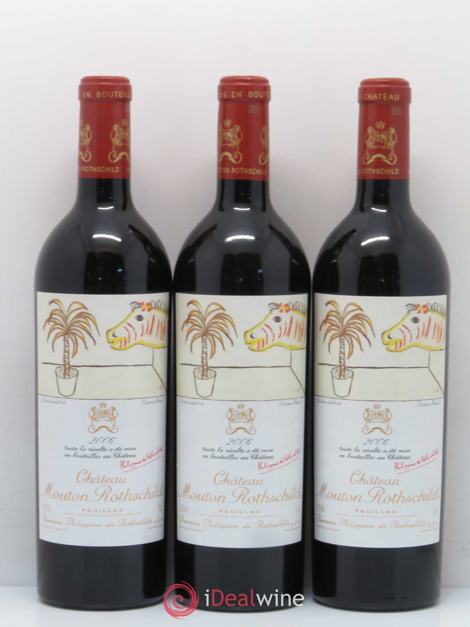 Château Mouton Rothschild 1er Grand Cru Classé 2006 - Lot de 12 bouteilles - 1