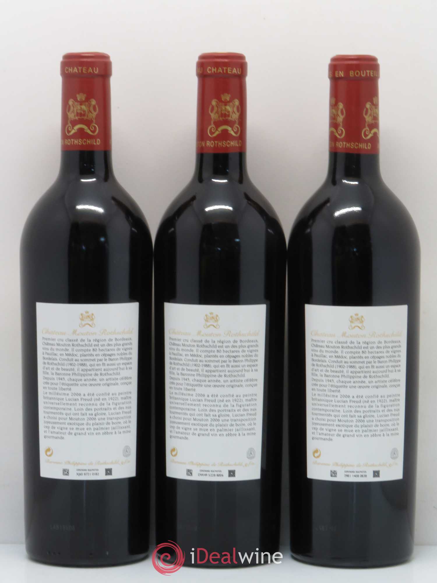 Château Mouton Rothschild 1er Grand Cru Classé 2006 - Lot de 12 bouteilles - 2