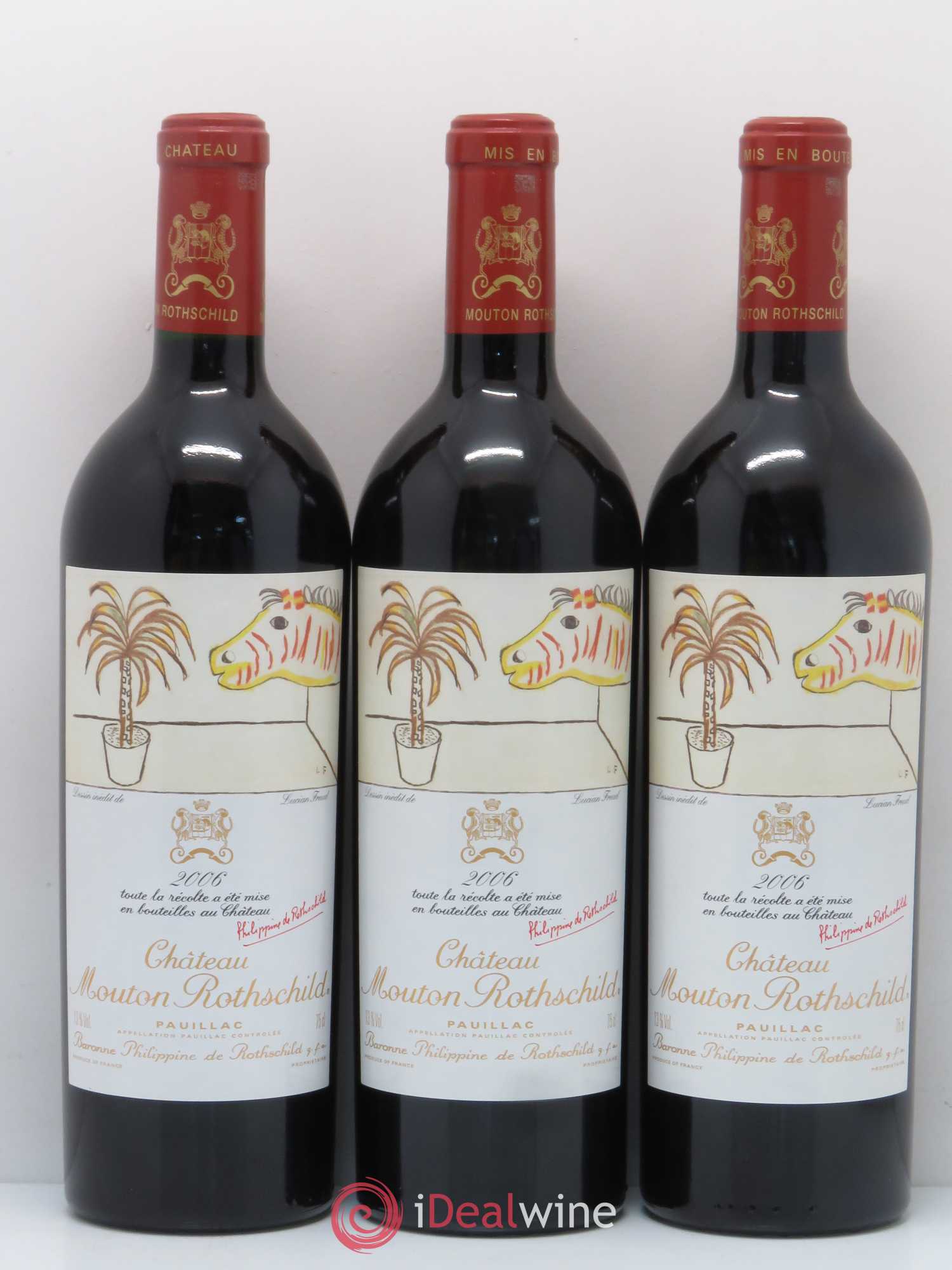 Château Mouton Rothschild 1er Grand Cru Classé 2006 - Lot de 12 bouteilles - 3