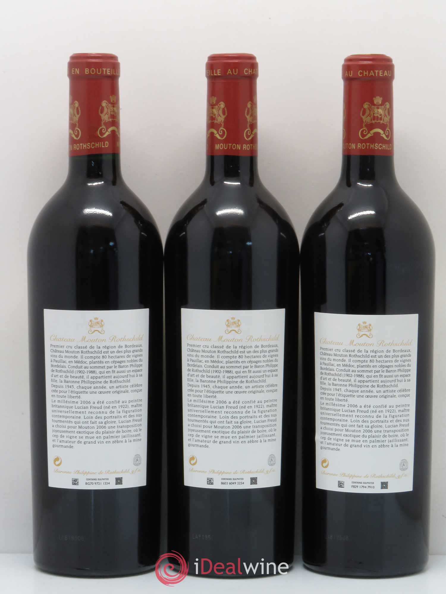 Château Mouton Rothschild 1er Grand Cru Classé 2006 - Lot de 12 bouteilles - 4