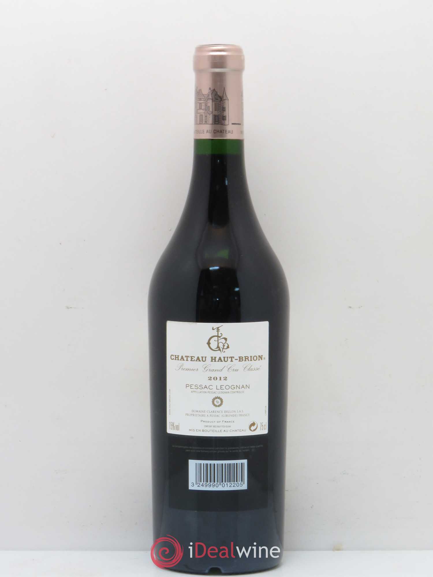 Château Haut Brion 1er Grand Cru Classé 2012 - Lot de 1 bouteille - 1