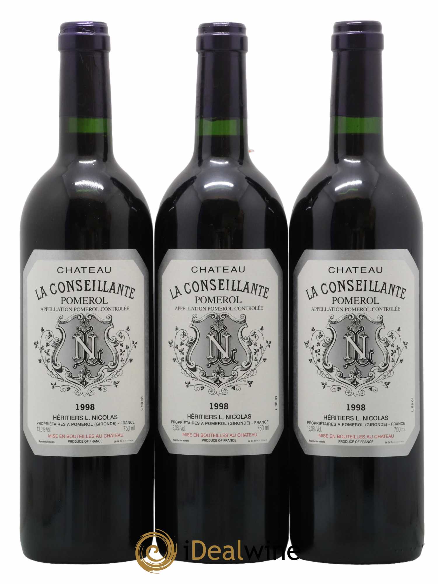Château la Conseillante 1998 - Lot de 3 bouteilles - 0