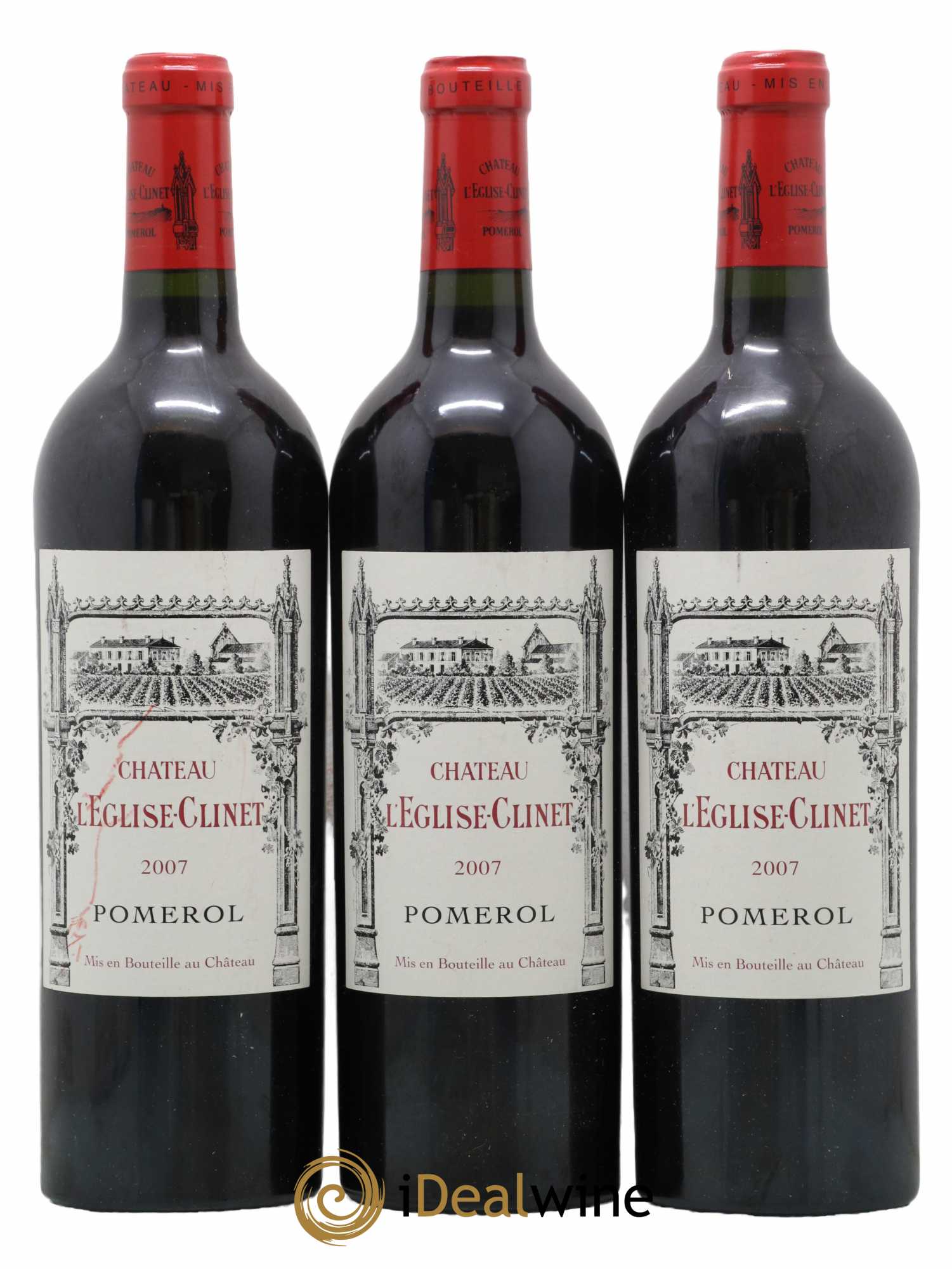 Château l' Église Clinet 2007 - Lot de 3 bouteilles - 0
