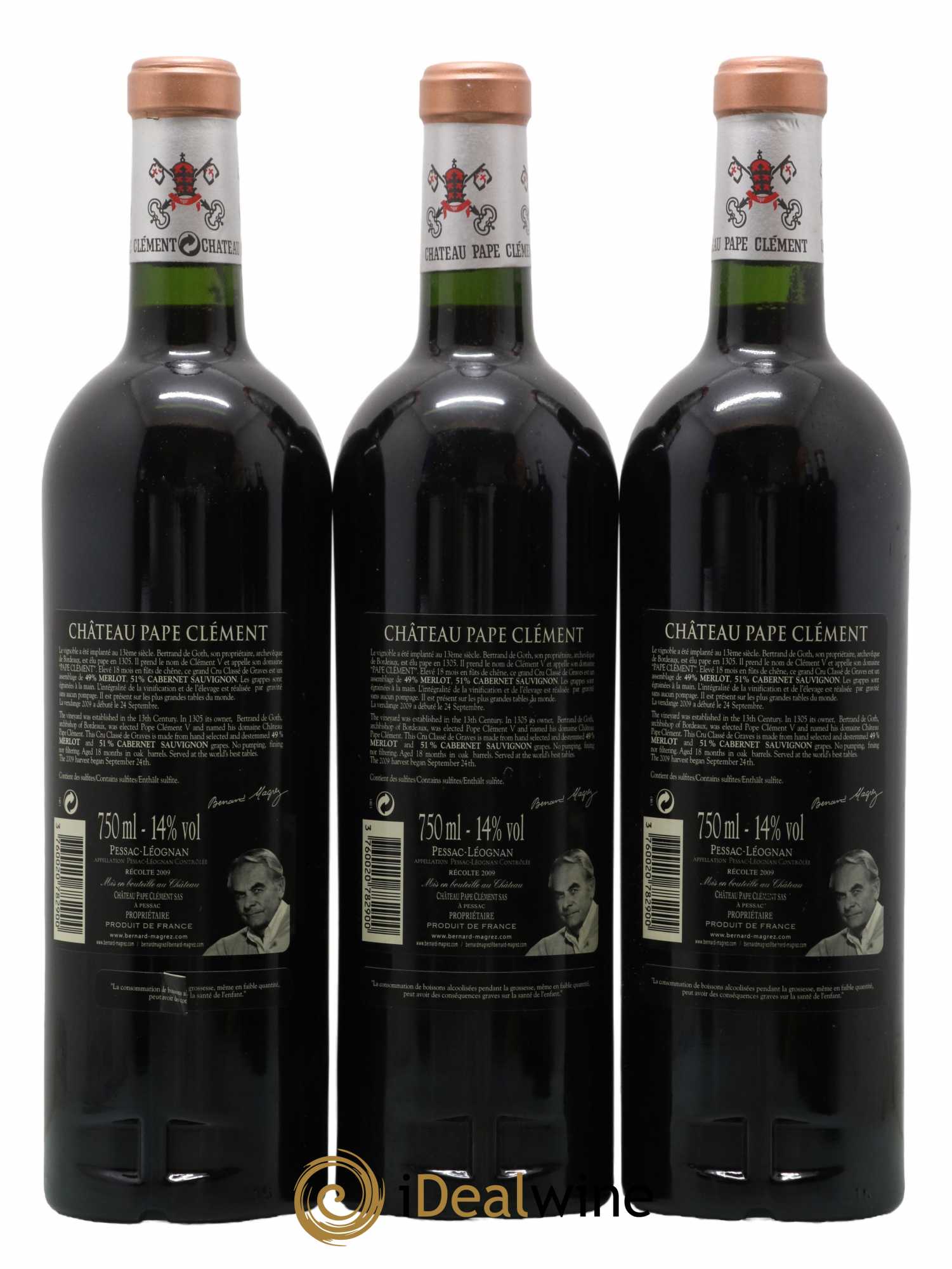 Château Pape Clément Cru Classé de Graves 2009 - Lot de 6 bouteilles - 2