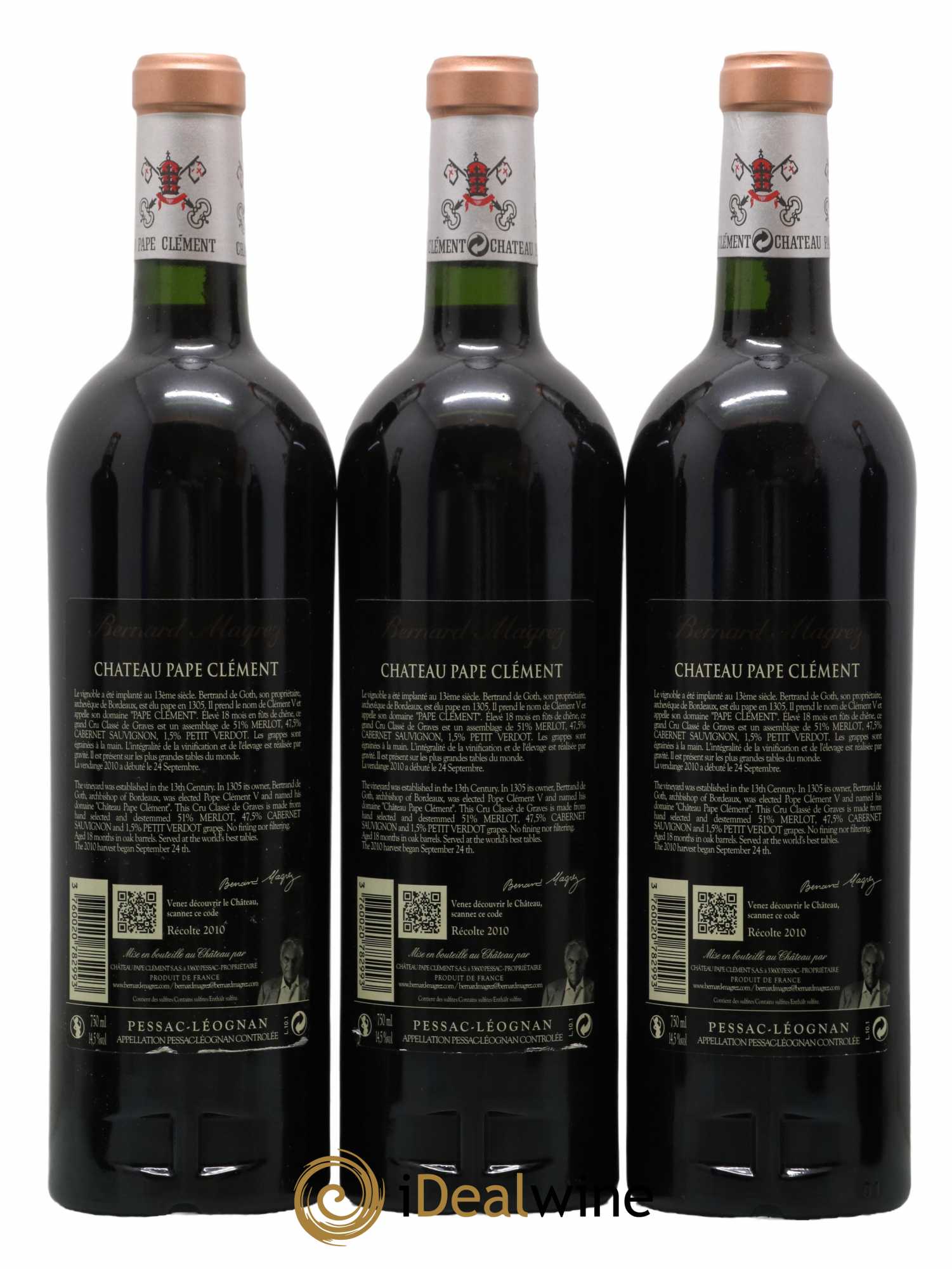 Château Pape Clément Cru Classé de Graves 2010 - Lot de 6 bouteilles - 2