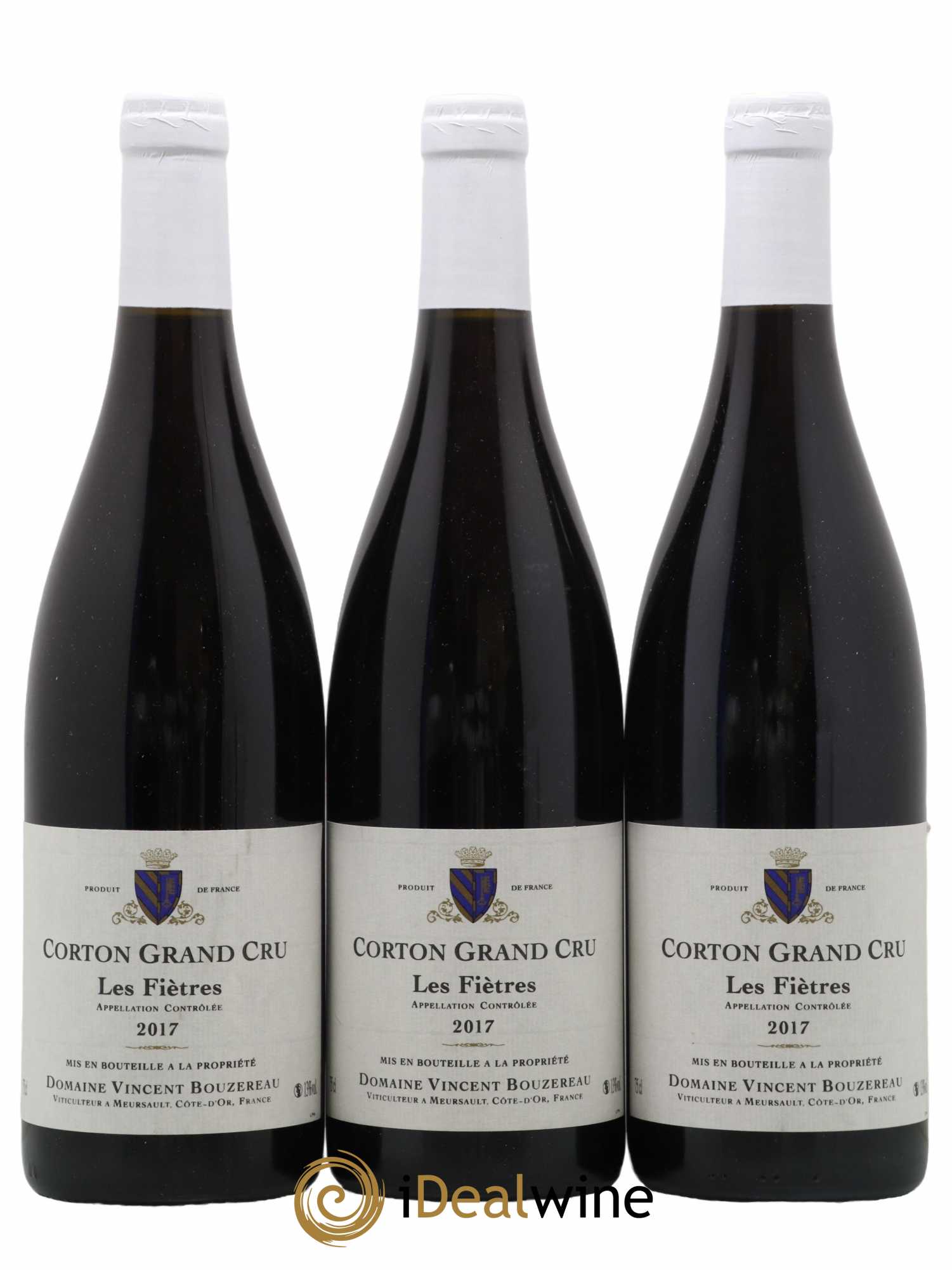 Corton Grand Cru Clos des Fiètres Vincent Bouzereau (Domaine) 2017 - Lot de 3 bouteilles - 0