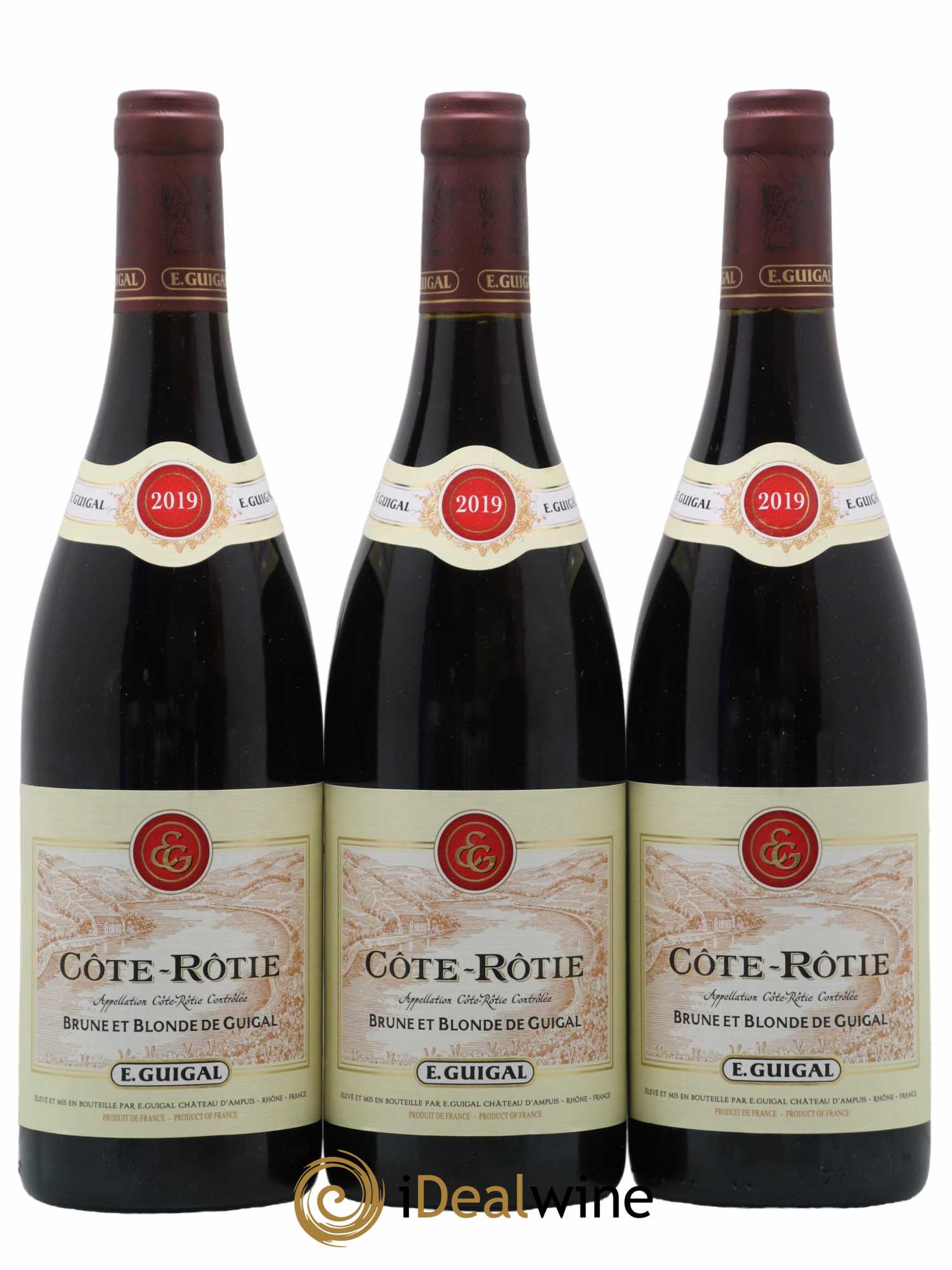 Côte-Rôtie Côtes Brune et Blonde Guigal 2019 - Lot de 3 bouteilles - 0