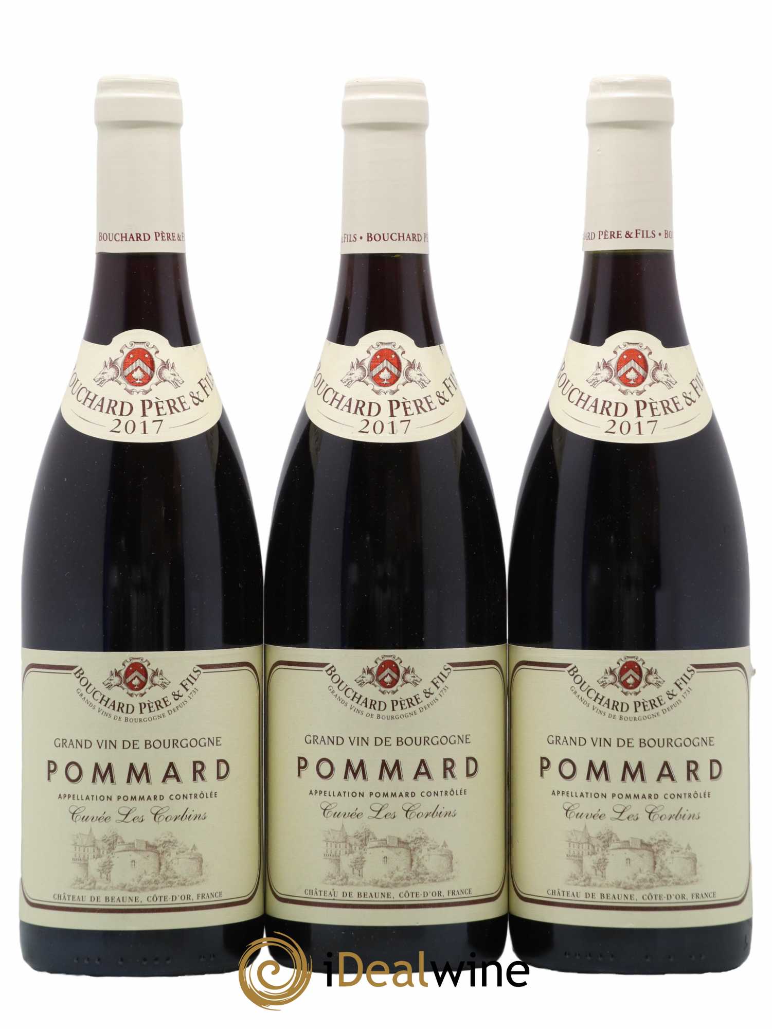 Pommard Les Corbins Domaine Bouchard Père et Fils 2017 - Lot de 3 bouteilles - 0