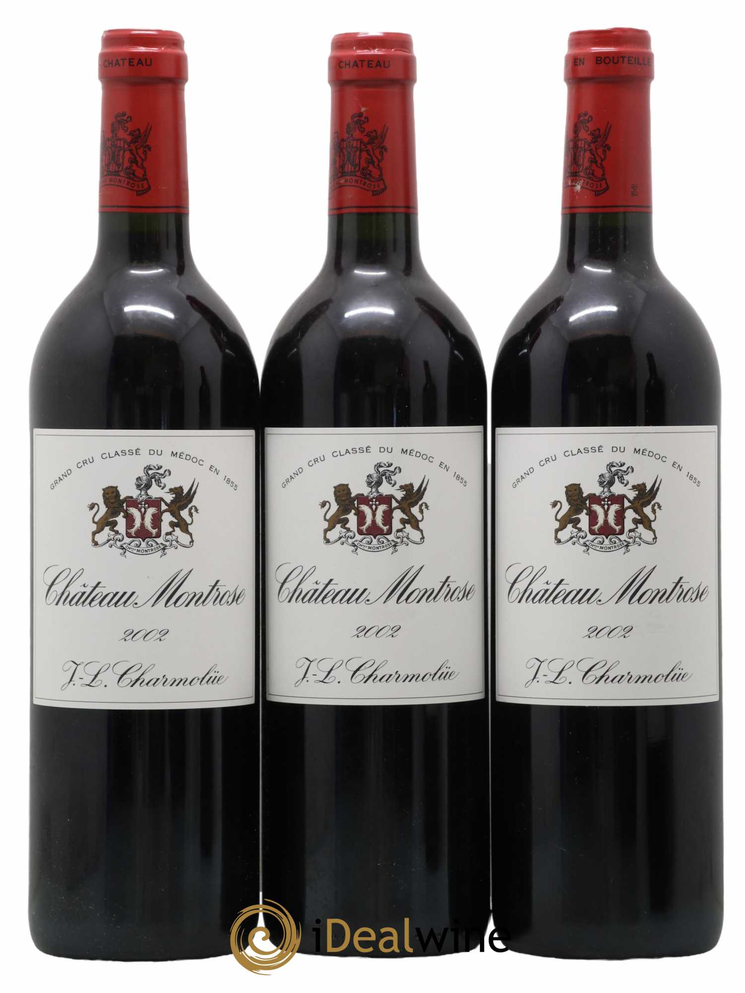 Château Montrose 2ème Grand Cru Classé 2002 - Lot de 3 bouteilles - 0