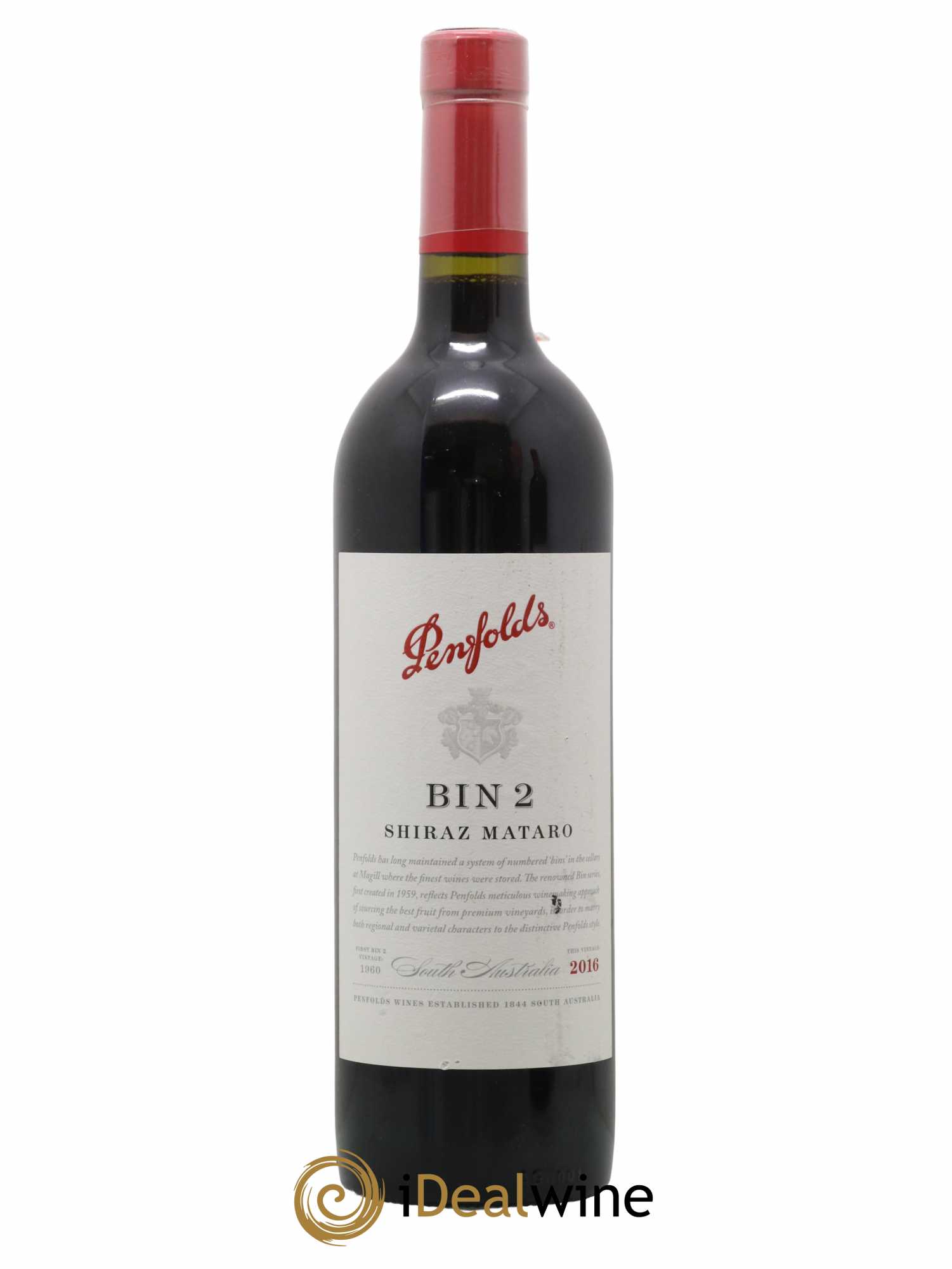Barossa Valley Penfolds Wines Bin 2 Shiraz Mataro 2016 - Lot de 1 bouteille - 0