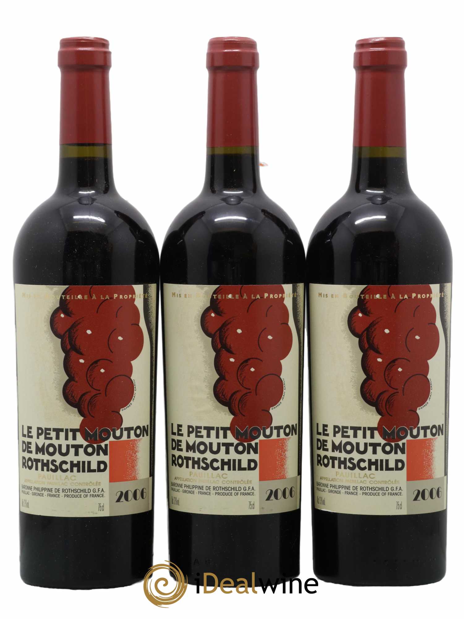 Petit Mouton Second Vin 2006 - Lot de 3 bouteilles - 0