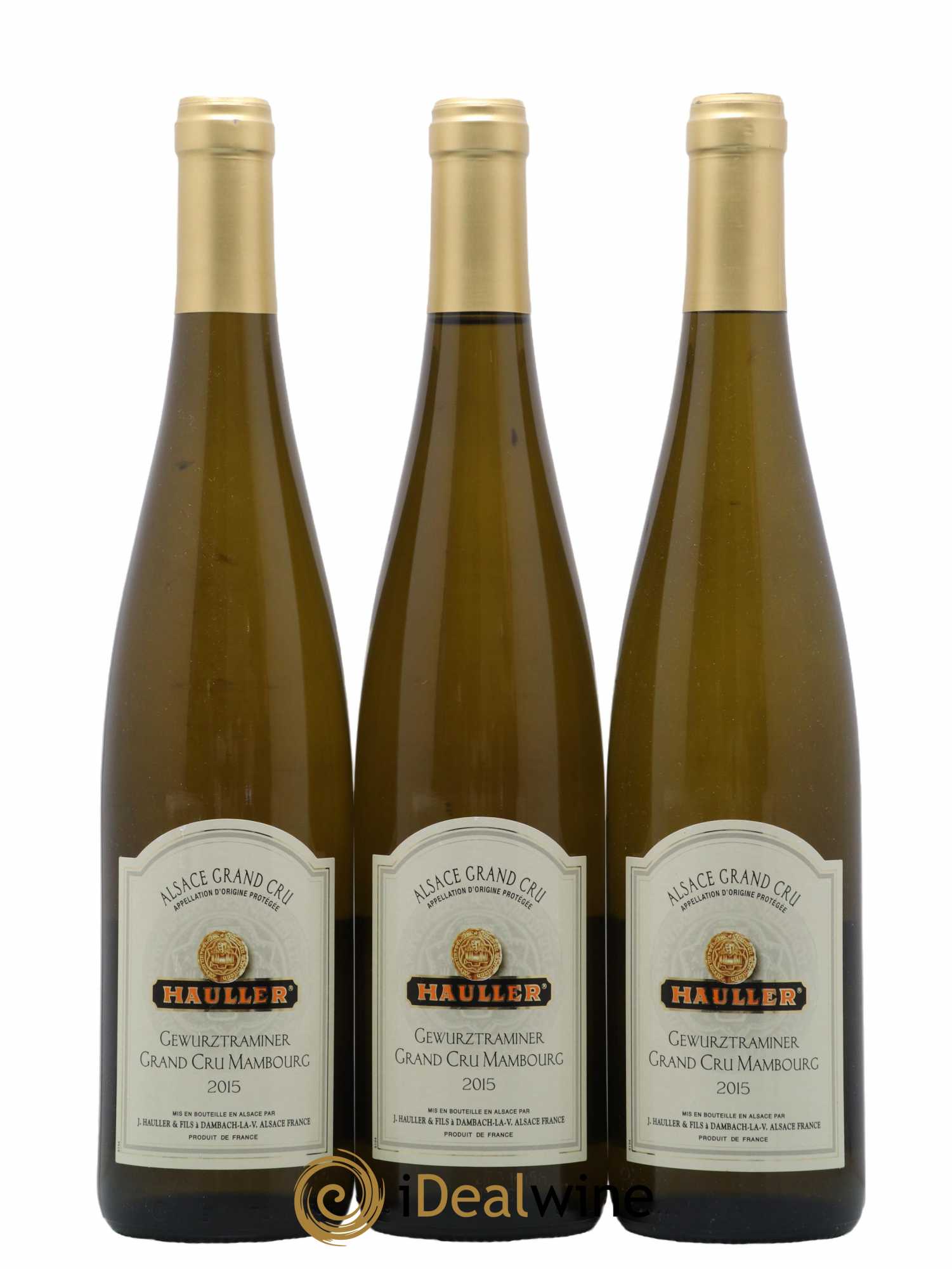 Alsace Gewurztraminer Grand Cru Mambourg Domaine Hauller 2015 - Lot de 3 bouteilles - 0