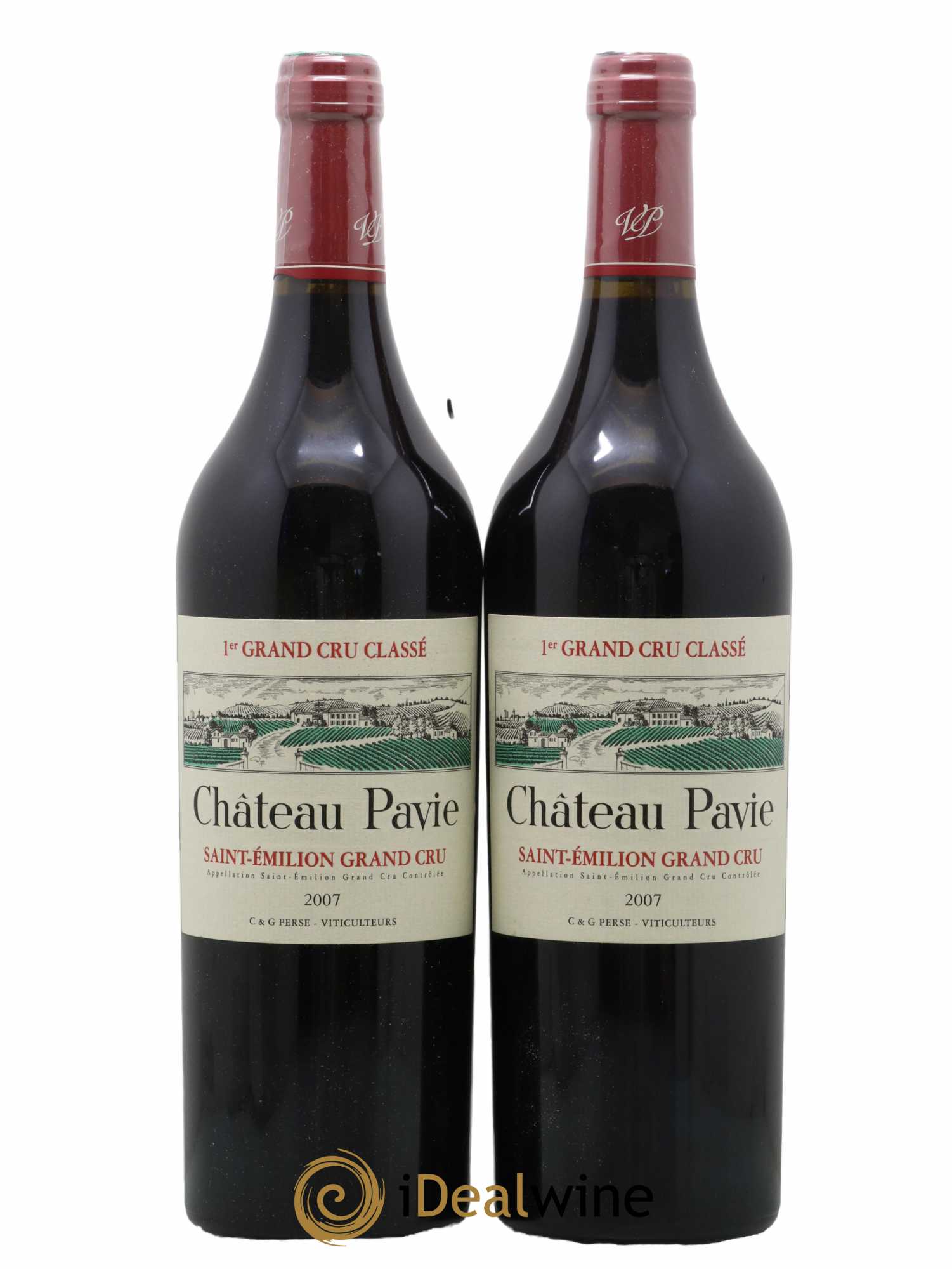 Château Pavie 1er Grand Cru Classé A 2007 - Lot de 2 bouteilles - 0