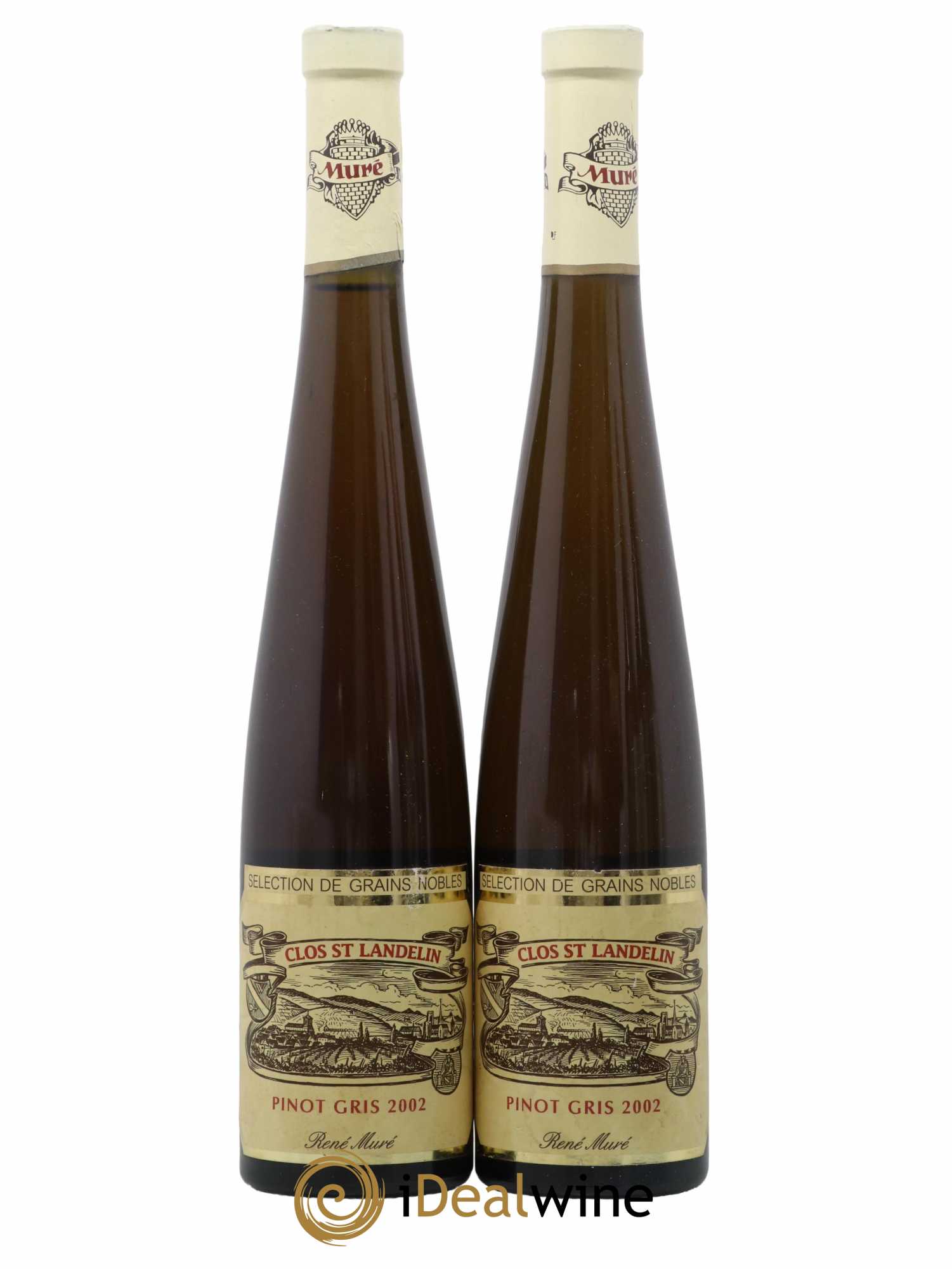 Alsace Pinot Gris Sélection de Grains Nobles Clos Saint-Landelin R. Muré 50cl 2002 - Lotto di 2 bottiglie - 0