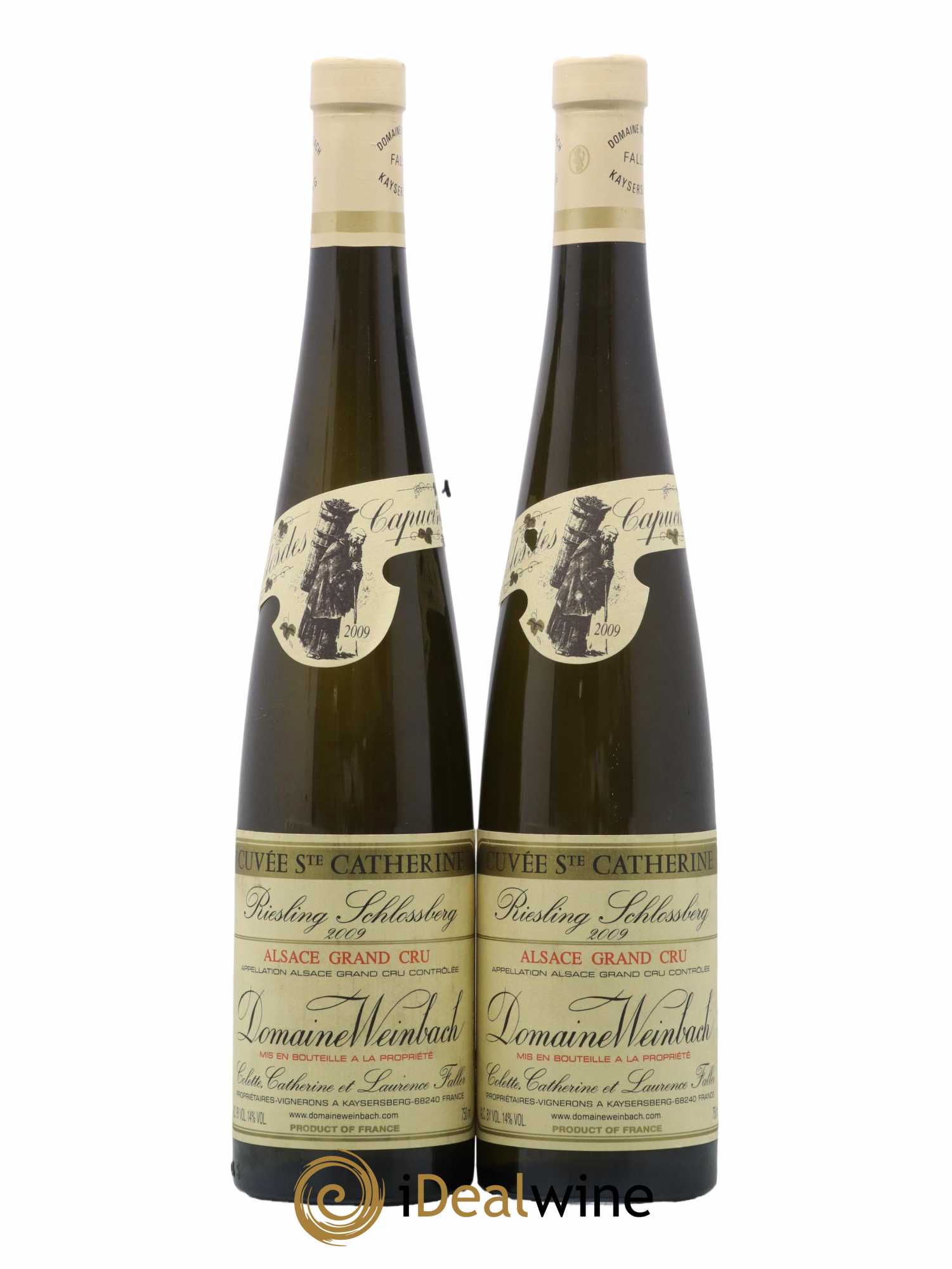 Alsace Grand Cru Riesling Schlossberg Cuvée Sainte Catherine Weinbach (Domaine) 2009 - Lot de 2 bouteilles - 0