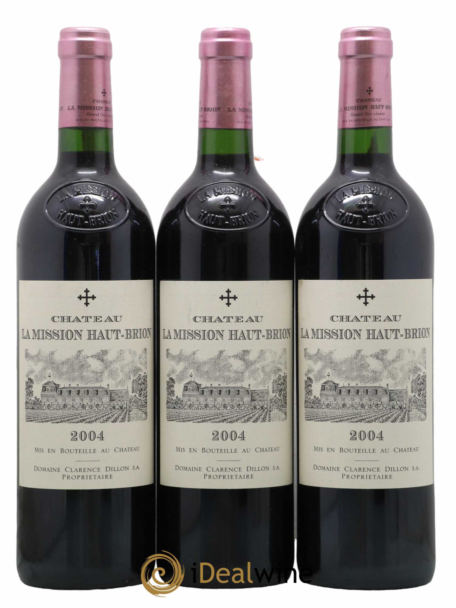 Château la Mission Haut-Brion Cru Classé de Graves 2004 - Lot de 3 bouteilles - 0