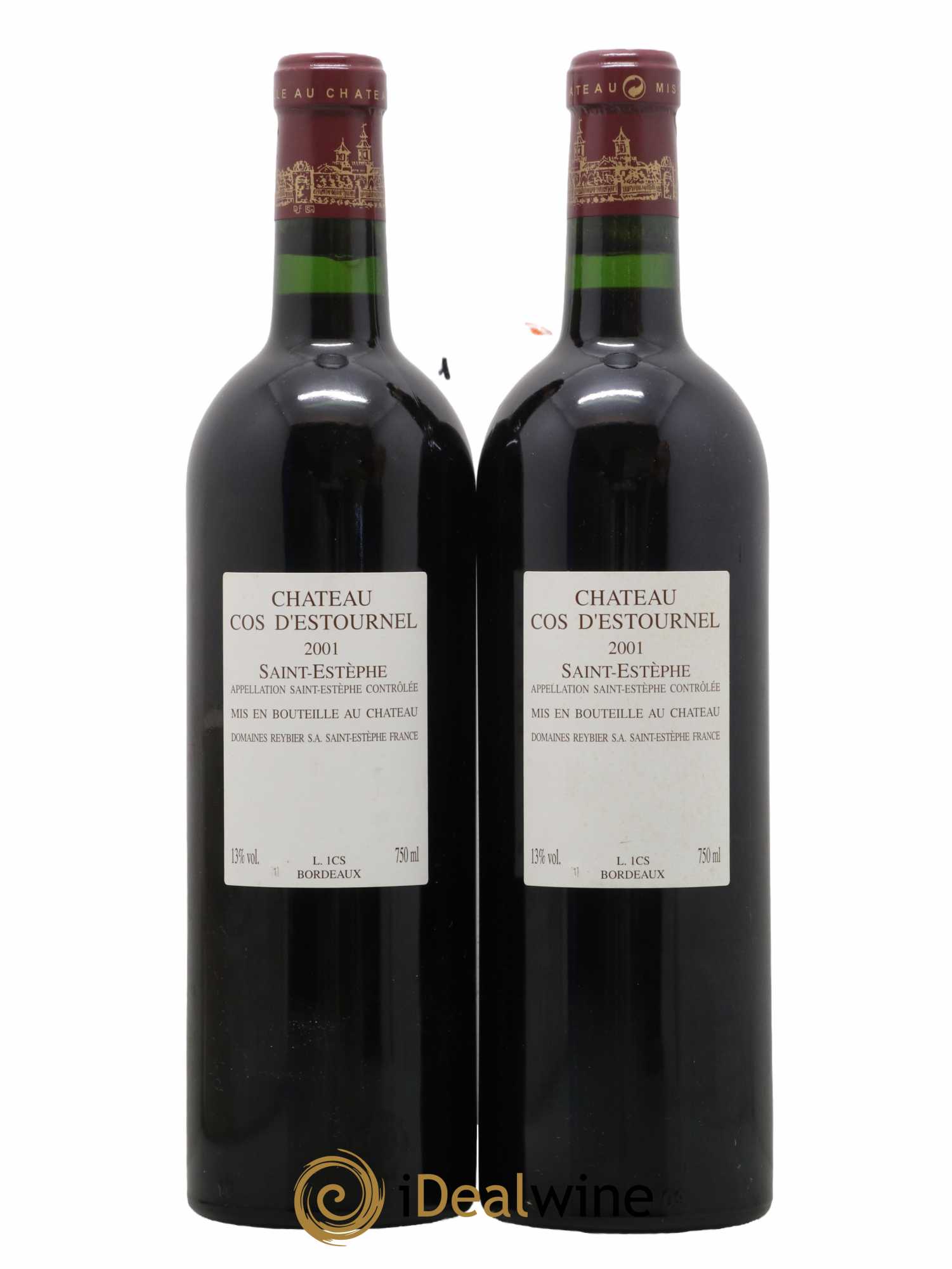 Cos d'Estournel 2ème Grand Cru Classé 2001 - Lot de 2 bouteilles - 1