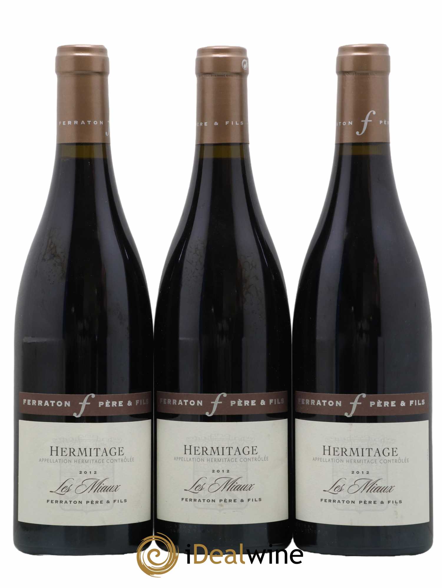 Hermitage Les Miaux Ferraton Père et Fils (Domaine) 2012 - Lot de 3 bouteilles - 0
