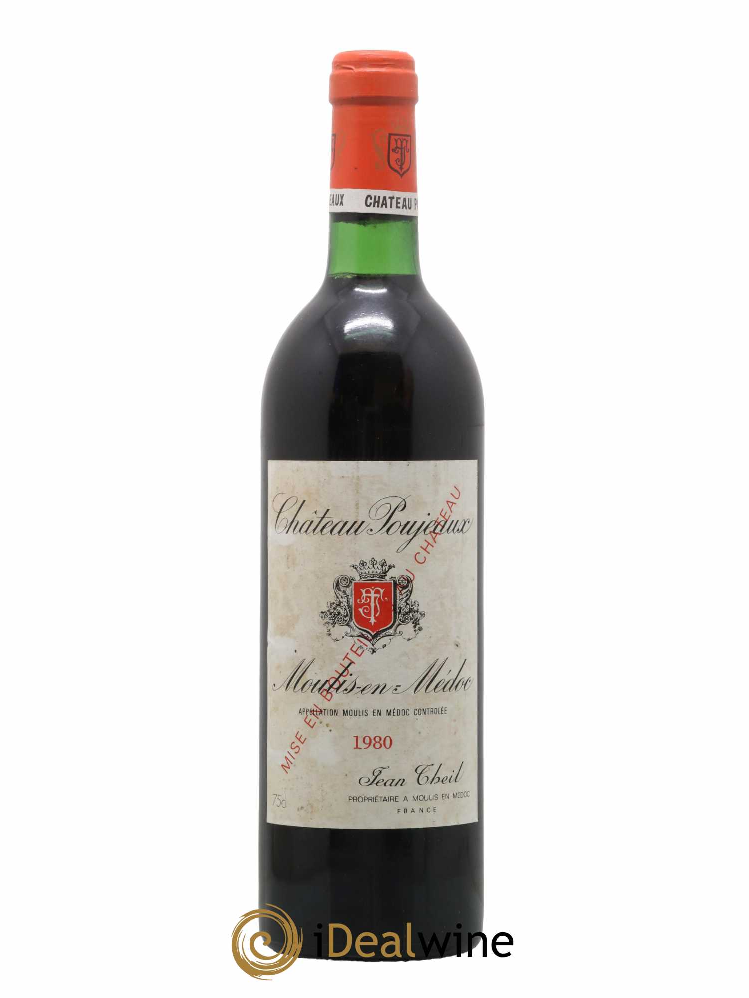 Château Poujeaux 1980 - Lot de 1 bouteille - 0