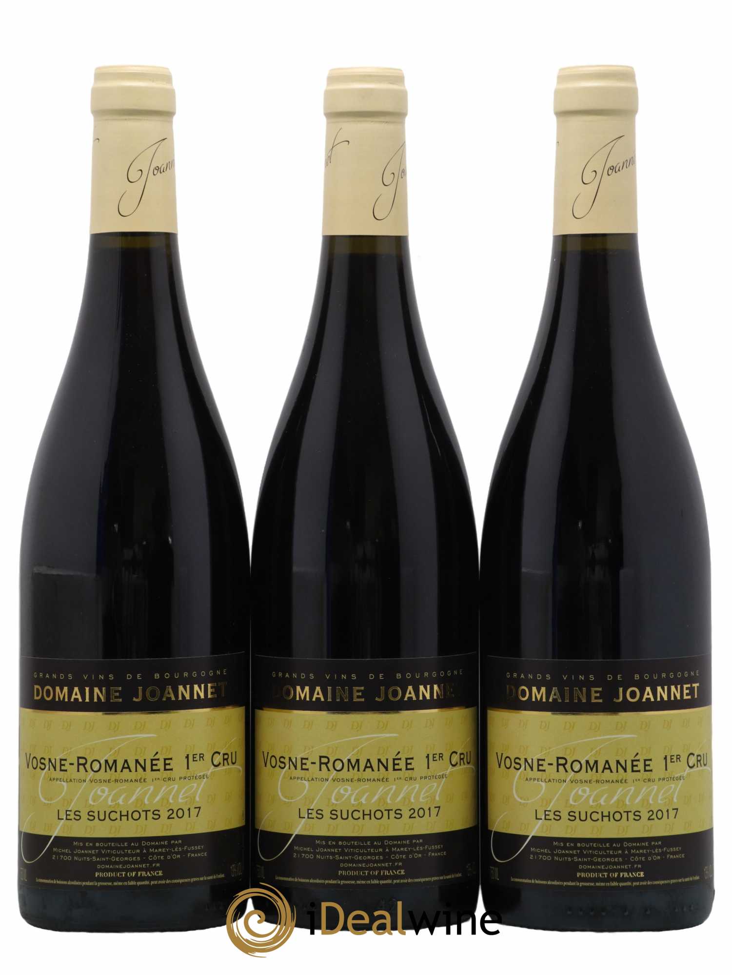 Vosne-Romanée 1er Cru Les Suchots Domaine Joannet 2017 - Lot de 3 bouteilles - 0