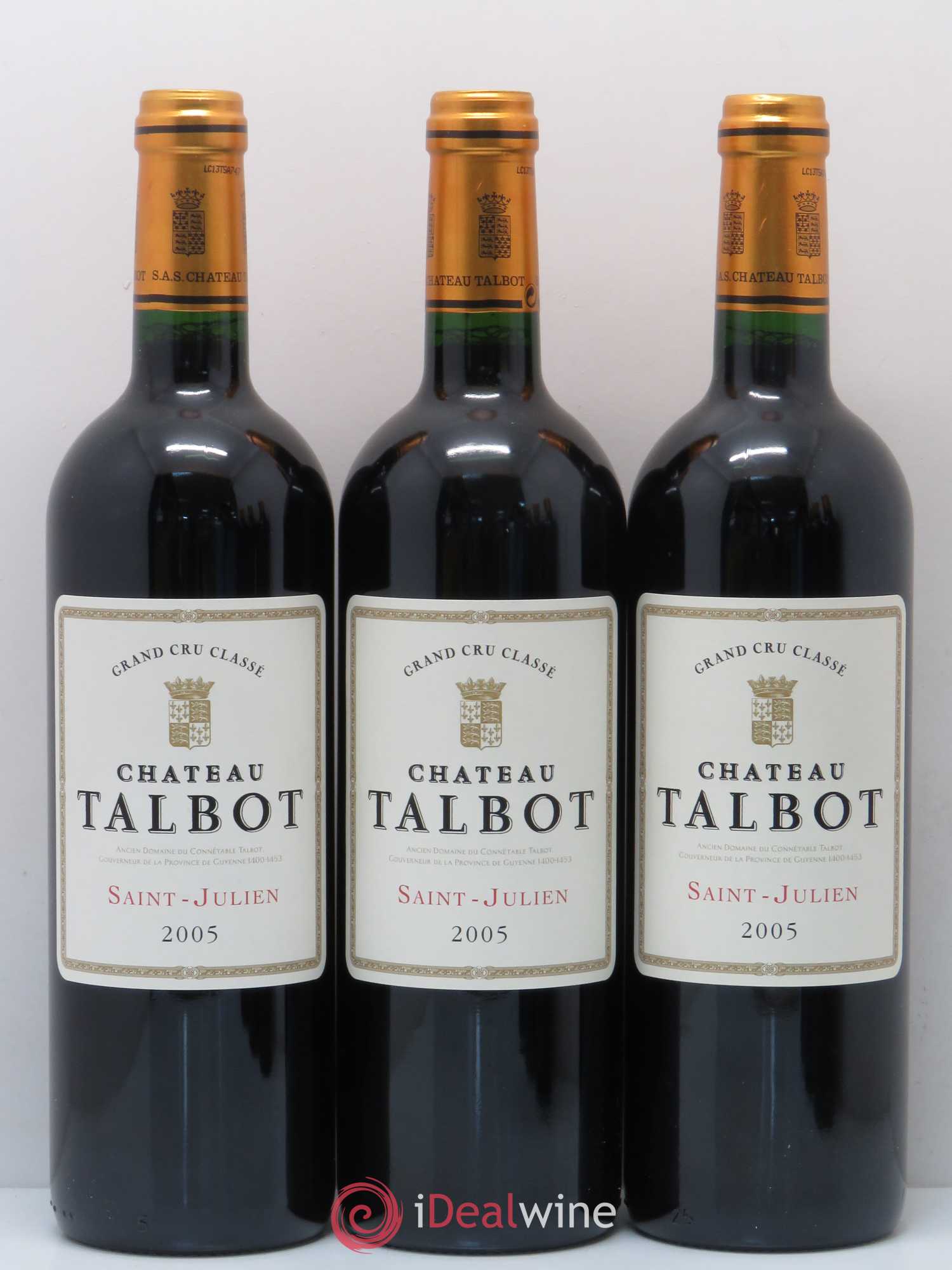 Château Talbot 4ème Grand Cru Classé 2005 - Lot de 6 bouteilles - 2
