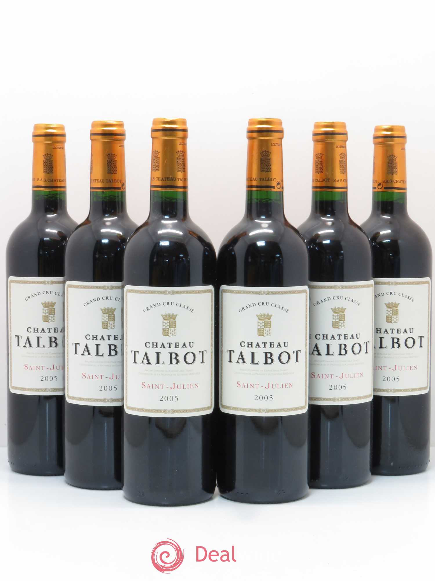 Château Talbot 4ème Grand Cru Classé 2005 - Lot de 6 bouteilles - 0