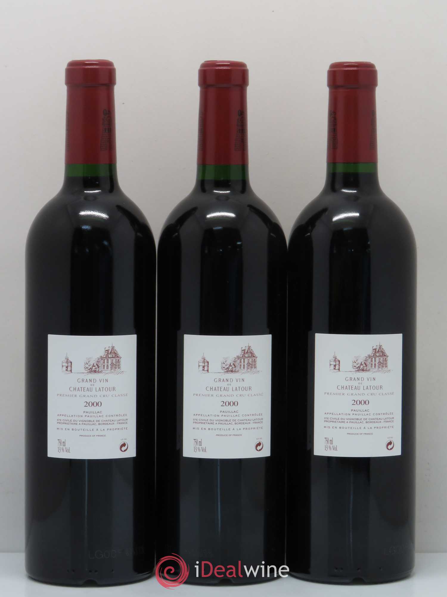 Château Latour 1er Grand Cru Classé 2000 - Lot de 12 bouteilles - 8