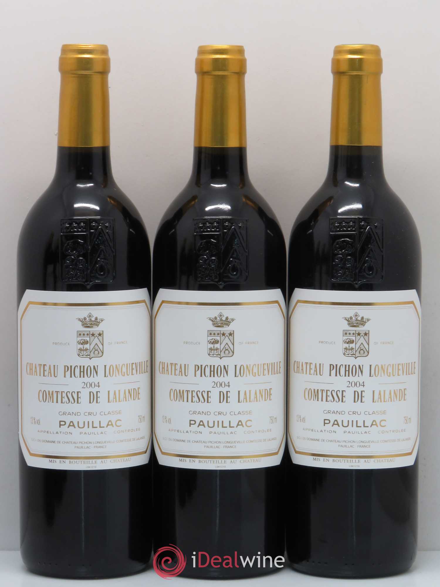 Château Pichon Longueville Comtesse de Lalande 2ème Grand Cru Classé 2004 - Lot de 6 bouteilles - 1