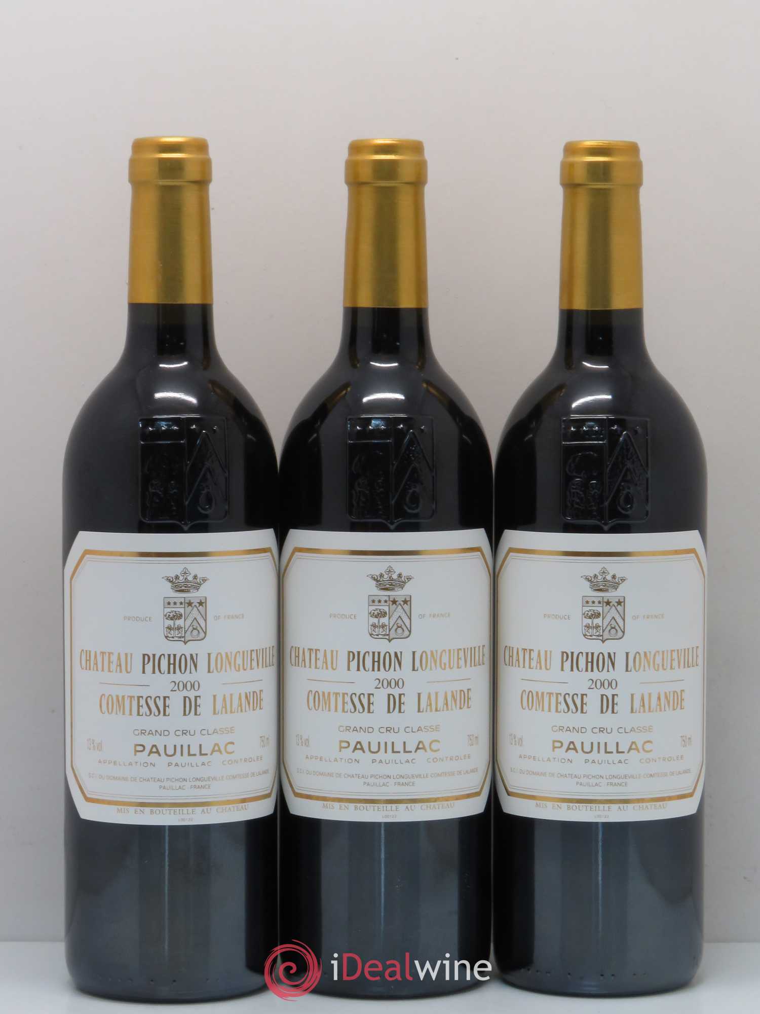 Château Pichon Longueville Comtesse de Lalande 2ème Grand Cru Classé 2000 - Lot de 12 bouteilles - 1
