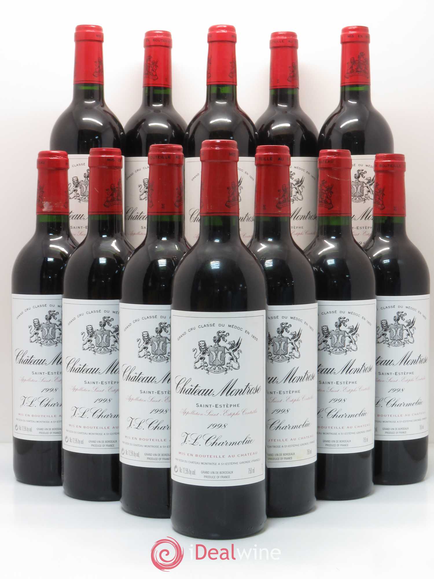 Château Montrose 2ème Grand Cru Classé 1998 - Lot de 12 bouteilles - 0