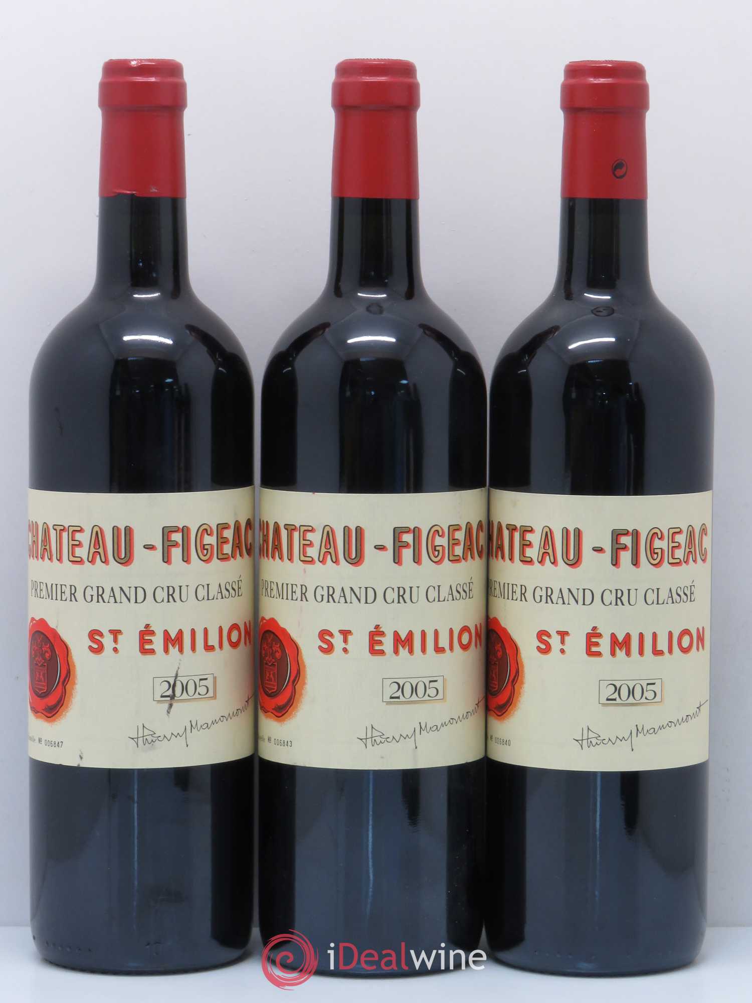 Château Figeac 1er Grand Cru Classé A 2005 - Lot de 5 bouteilles - 1
