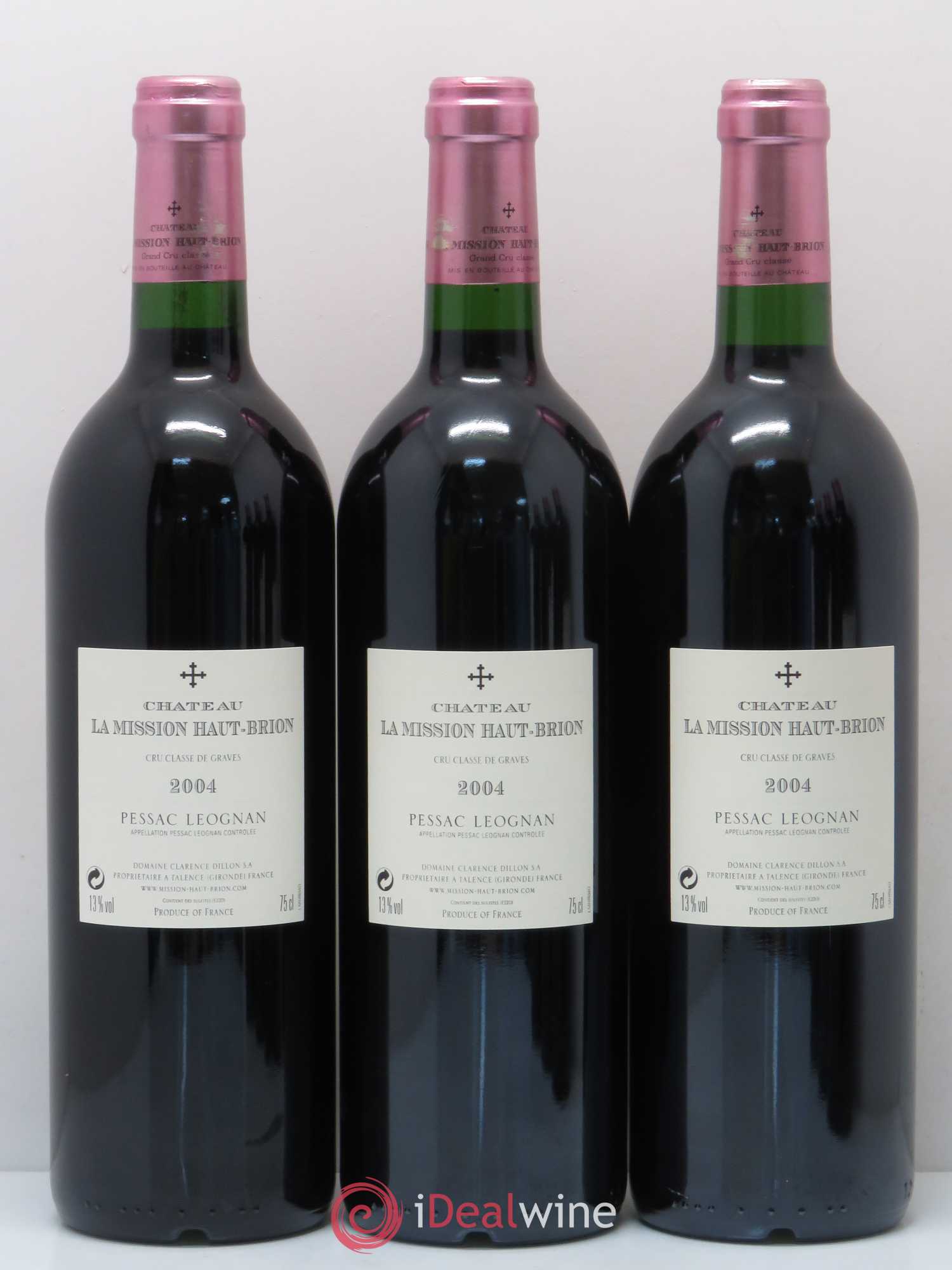 Château la Mission Haut-Brion Cru Classé de Graves 2004 - Lot de 6 bouteilles - 2