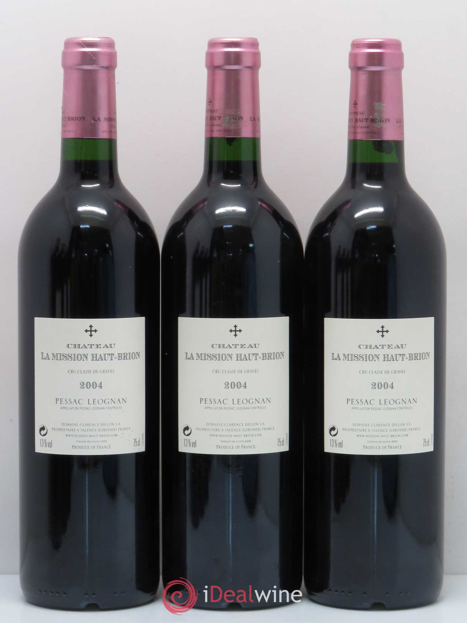 Château la Mission Haut-Brion Cru Classé de Graves 2004 - Lot de 6 bouteilles - 4