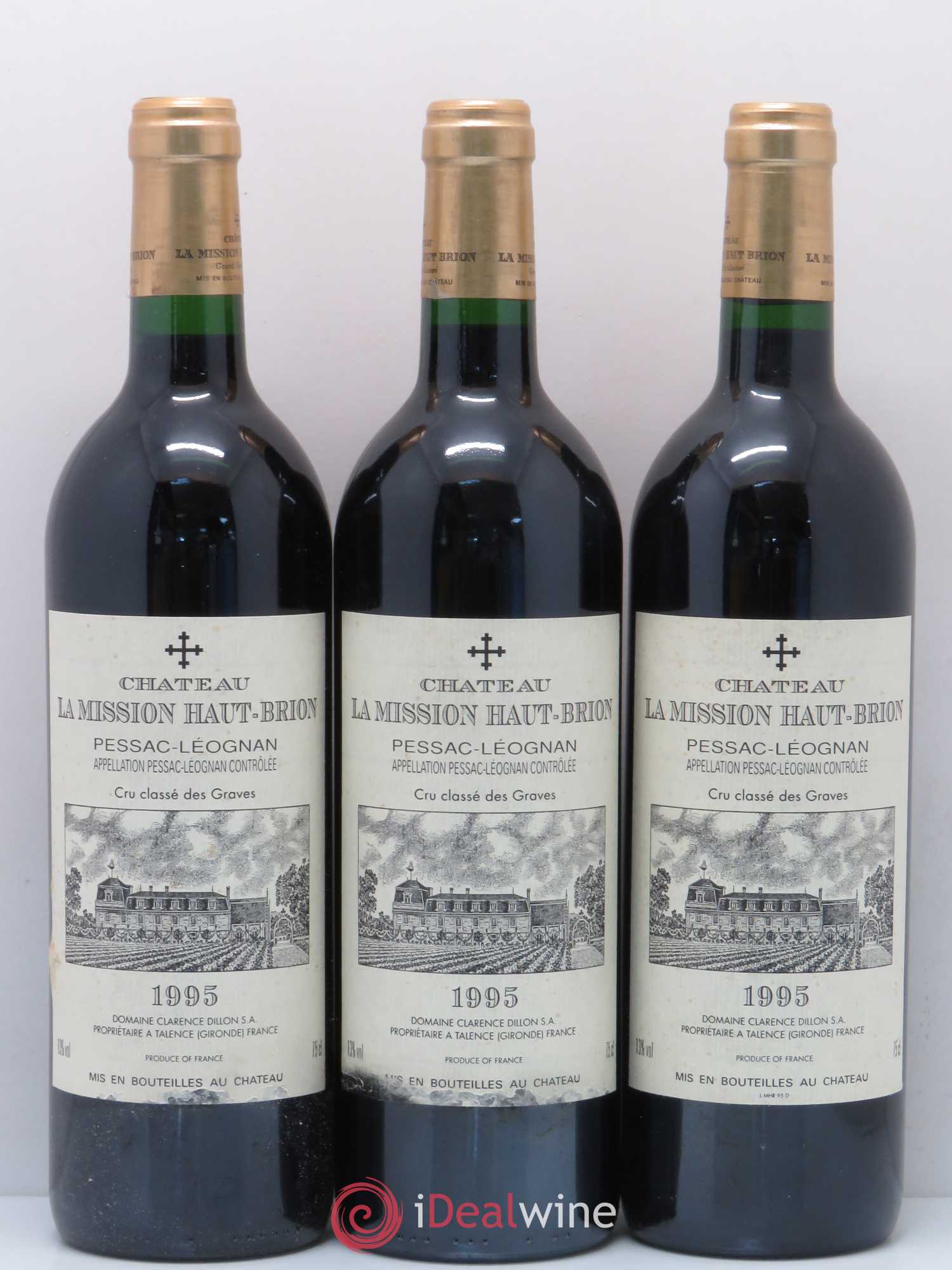 Château la Mission Haut-Brion Cru Classé de Graves 1995 - Lot de 12 bouteilles - 3