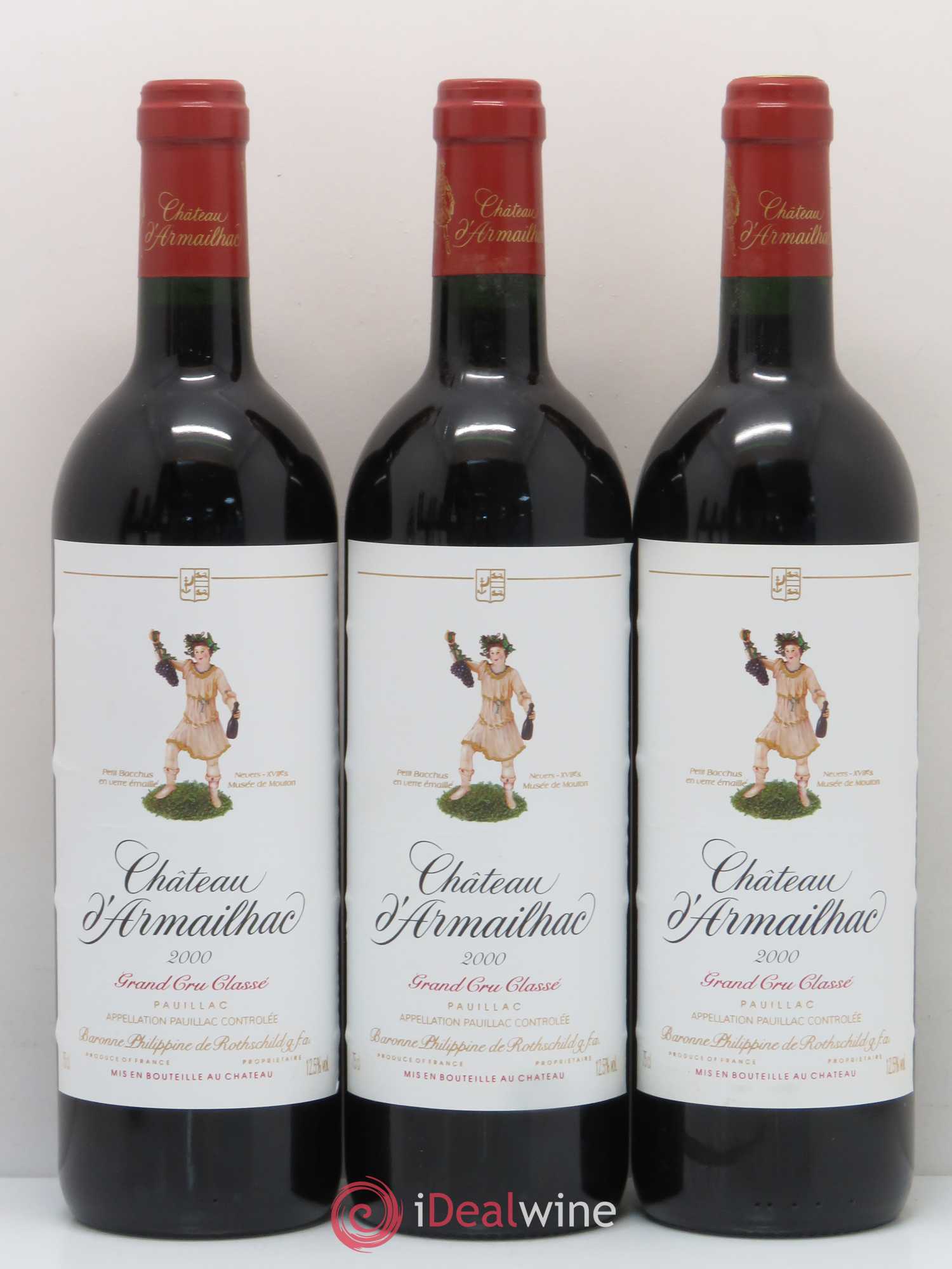 Château d' Armailhac - Mouton Baron(ne) Philippe 5ème Grand Cru Classé 2000 - Lot de 6 bouteilles - 1