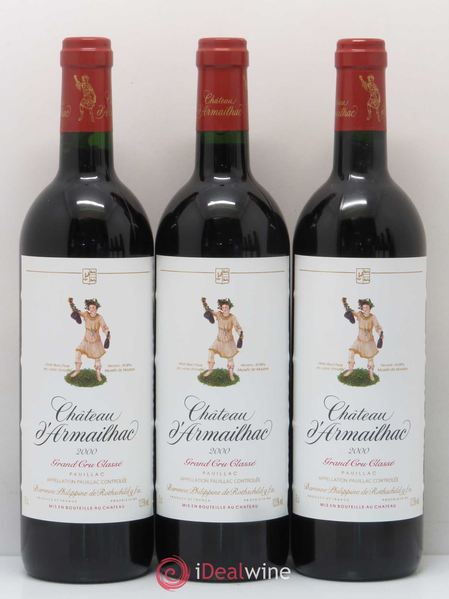 Château d' Armailhac - Mouton Baron(ne) Philippe 5ème Grand Cru Classé 2000 - Lot de 6 bouteilles - 2