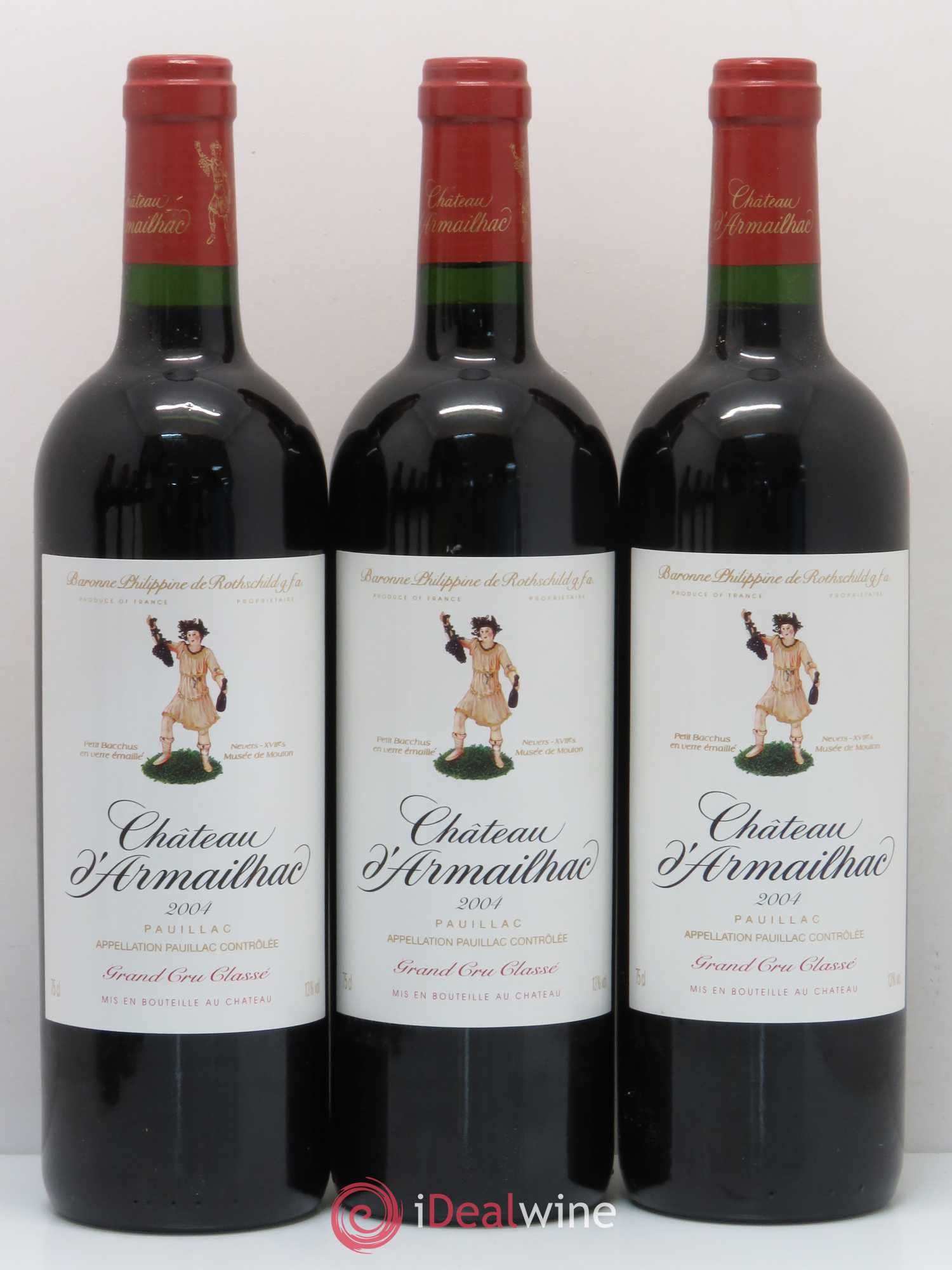 Château d' Armailhac - Mouton Baron(ne) Philippe 5ème Grand Cru Classé 2004 - Lot de 6 bouteilles - 2