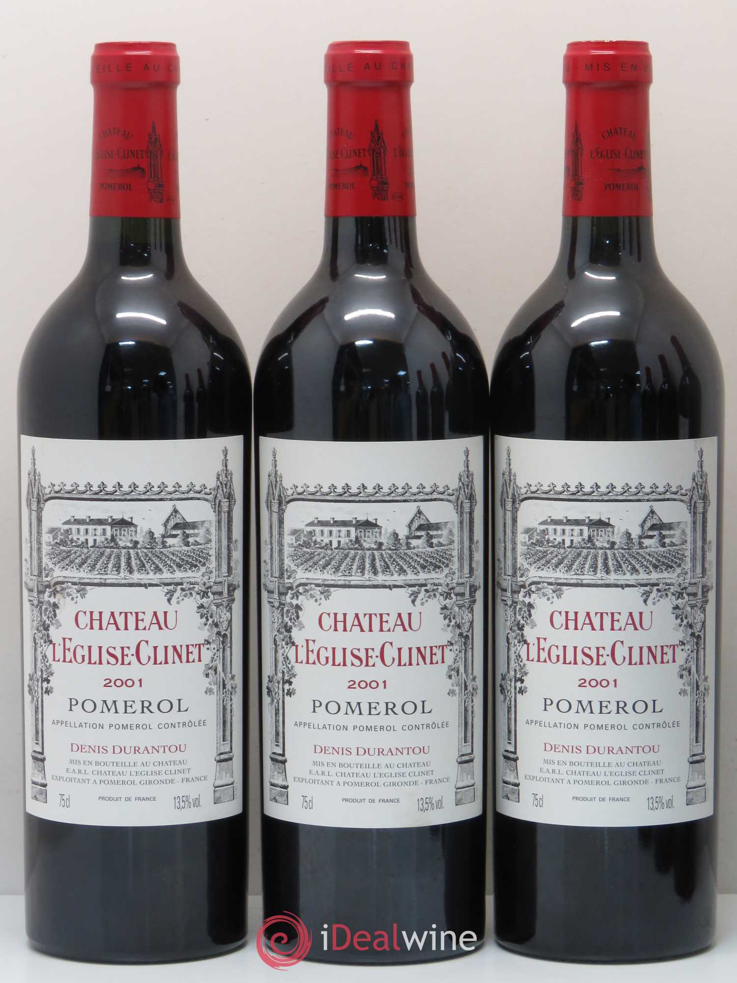 Château l' Église Clinet 2001 - Lot de 6 bouteilles - 1