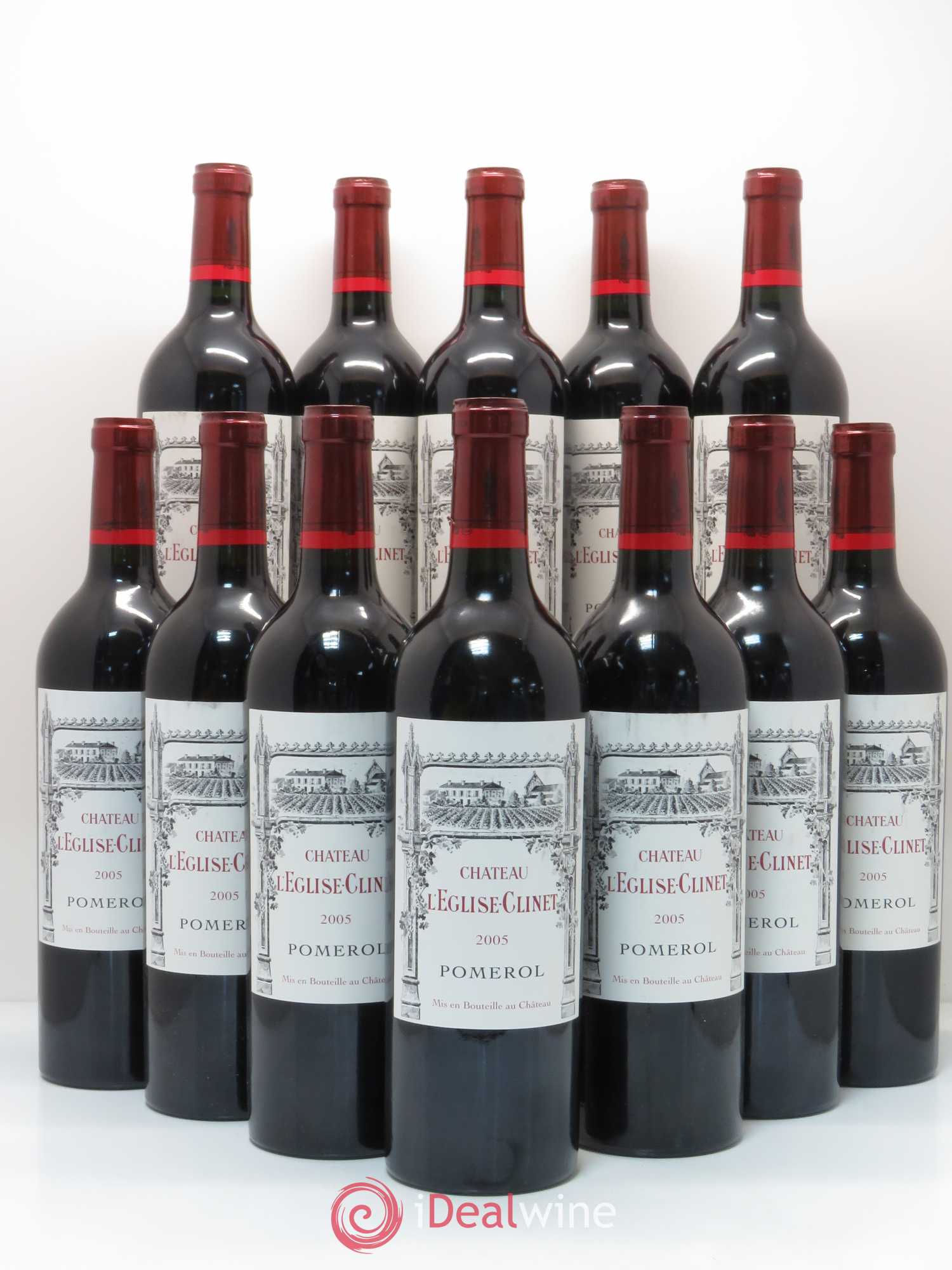 Château l' Église Clinet 2005 - Lot de 12 bouteilles - 0