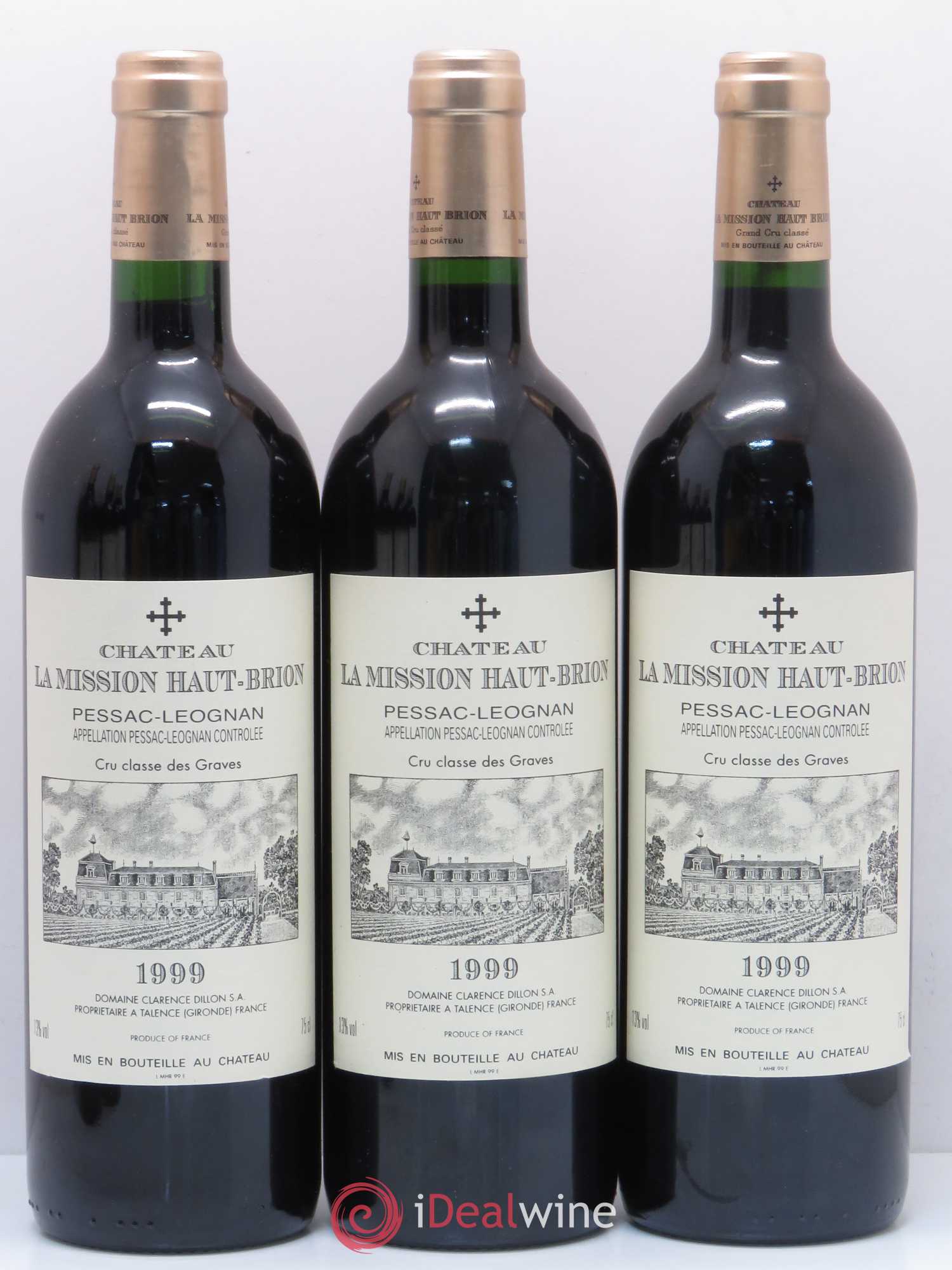 Château la Mission Haut-Brion Cru Classé de Graves 1999 - Lot de 6 bouteilles - 2