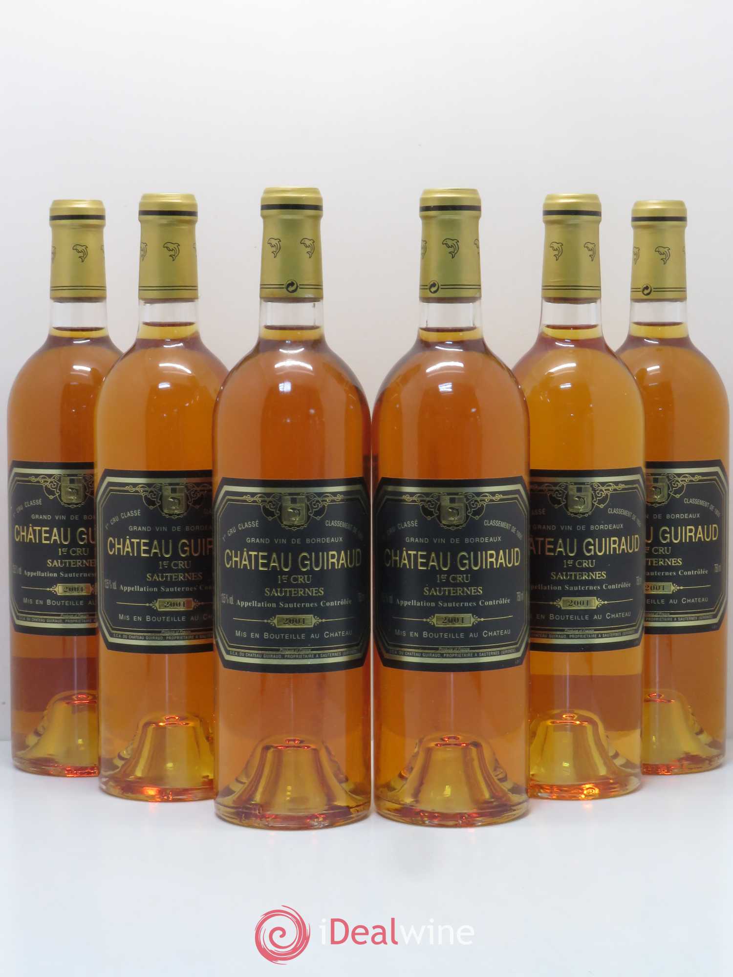 Château Guiraud 1er Grand Cru Classé 2001 - Lotto di 6 bottiglie - 0