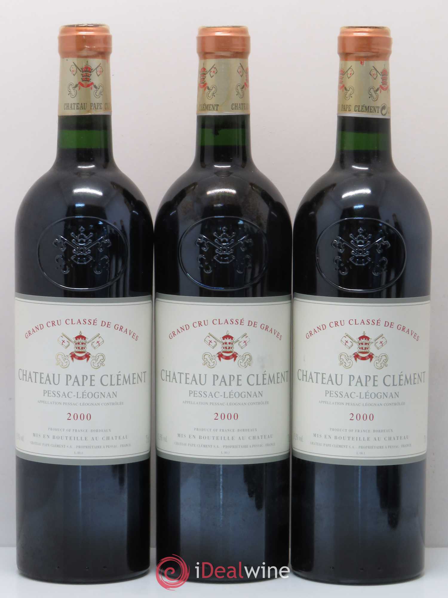 Château Pape Clément Cru Classé de Graves 2000 - Lot de 6 bouteilles - 1