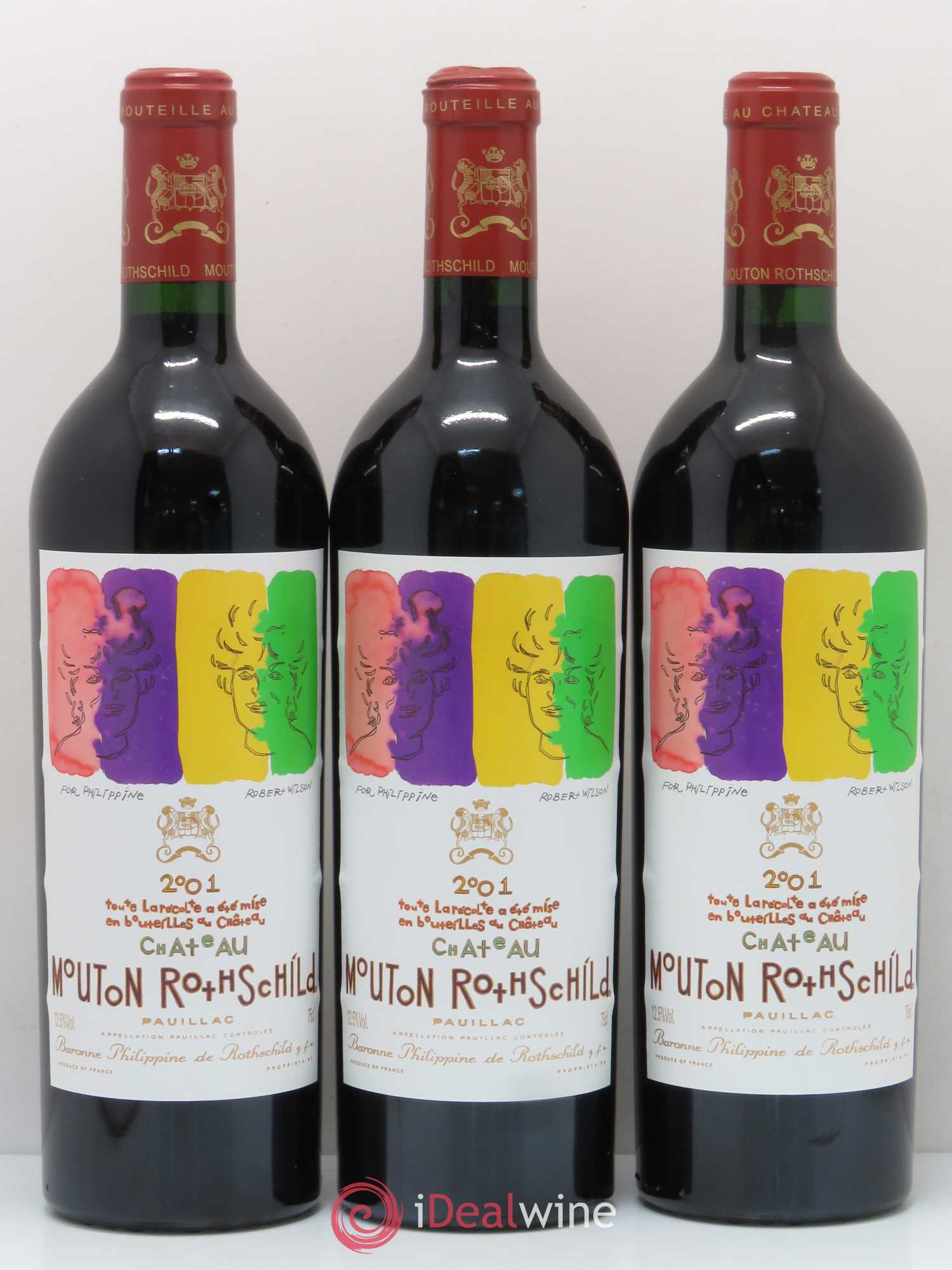 Château Mouton Rothschild 1er Grand Cru Classé 2001 - Lot de 12 bouteilles - 3
