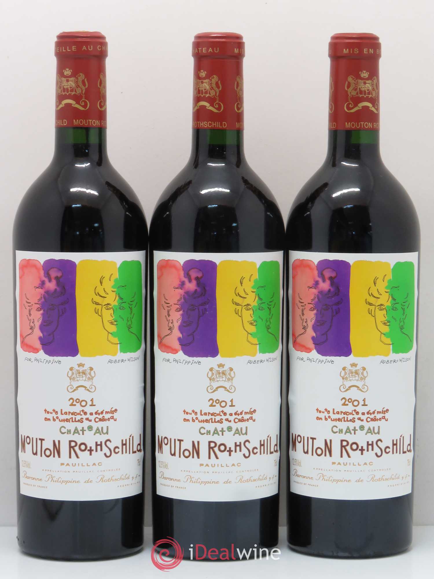 Château Mouton Rothschild 1er Grand Cru Classé 2001 - Lot de 12 bouteilles - 5