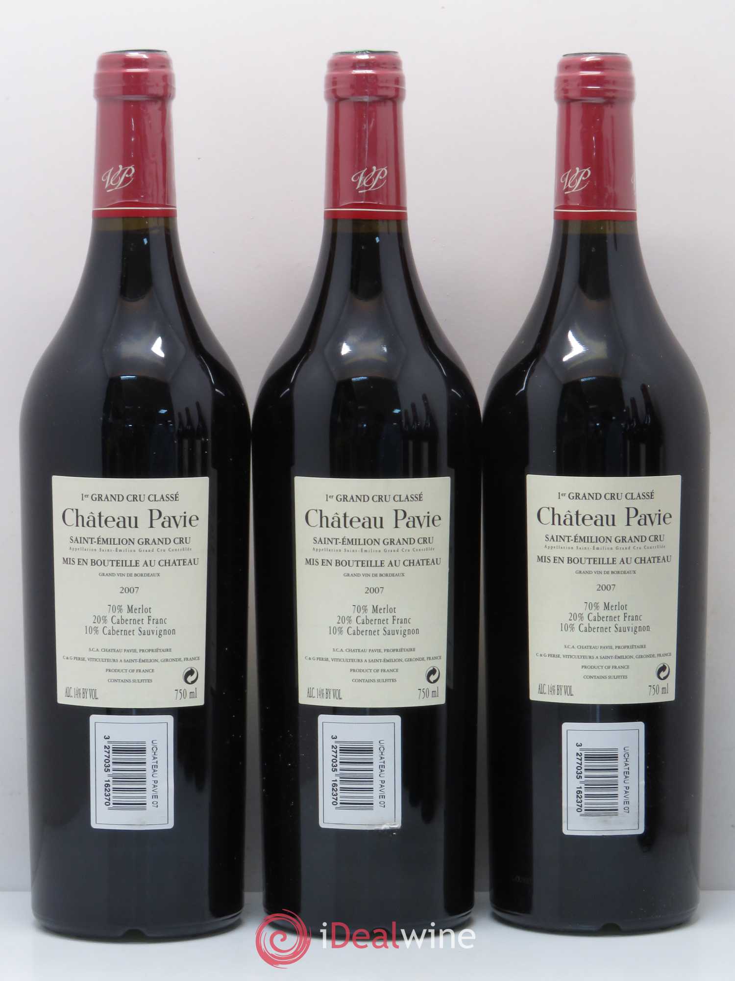Château Pavie 1er Grand Cru Classé A 2007 - Lot de 6 bouteilles - 2