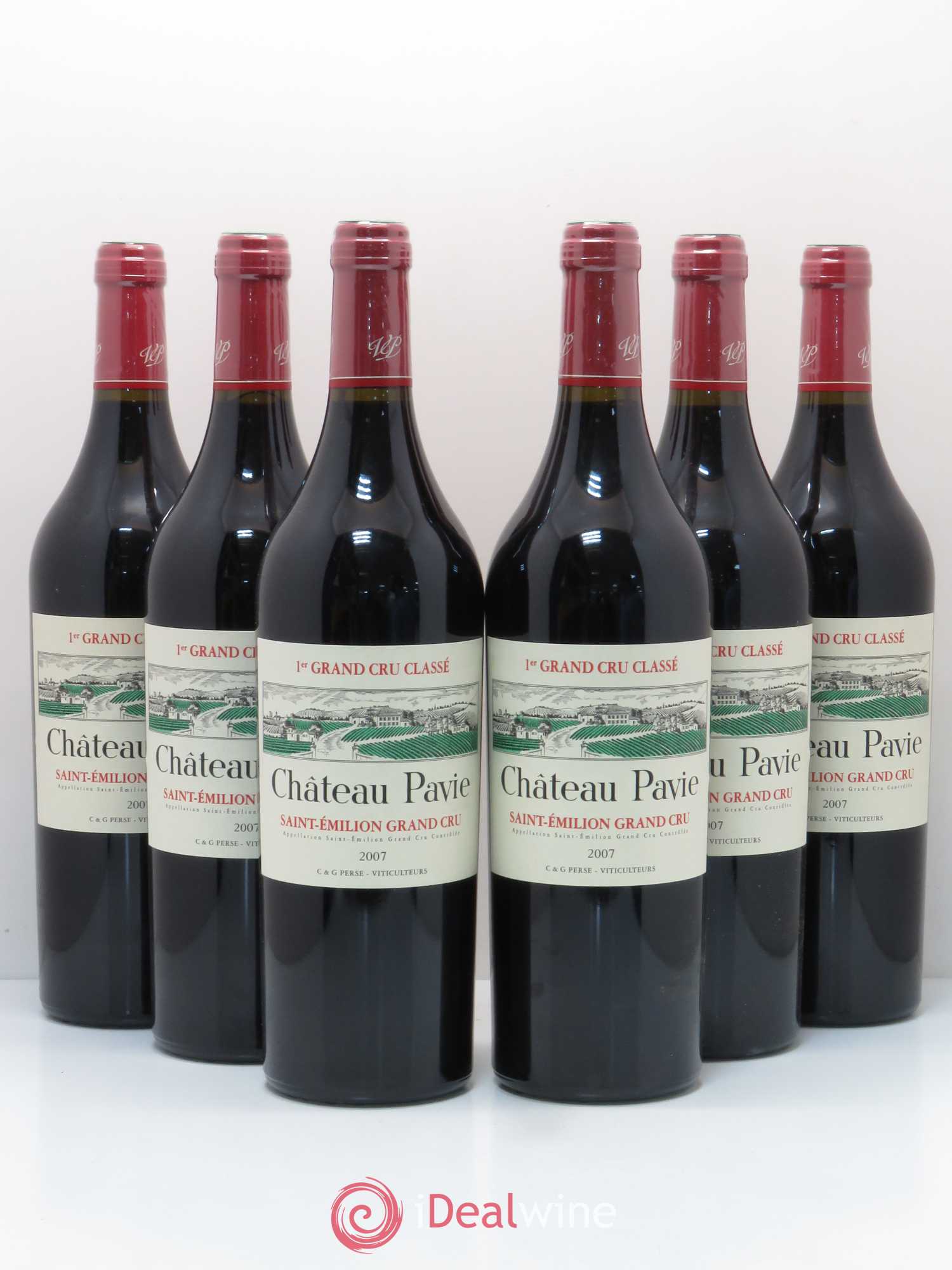 Château Pavie 1er Grand Cru Classé A 2007 - Lot de 6 bouteilles - 0