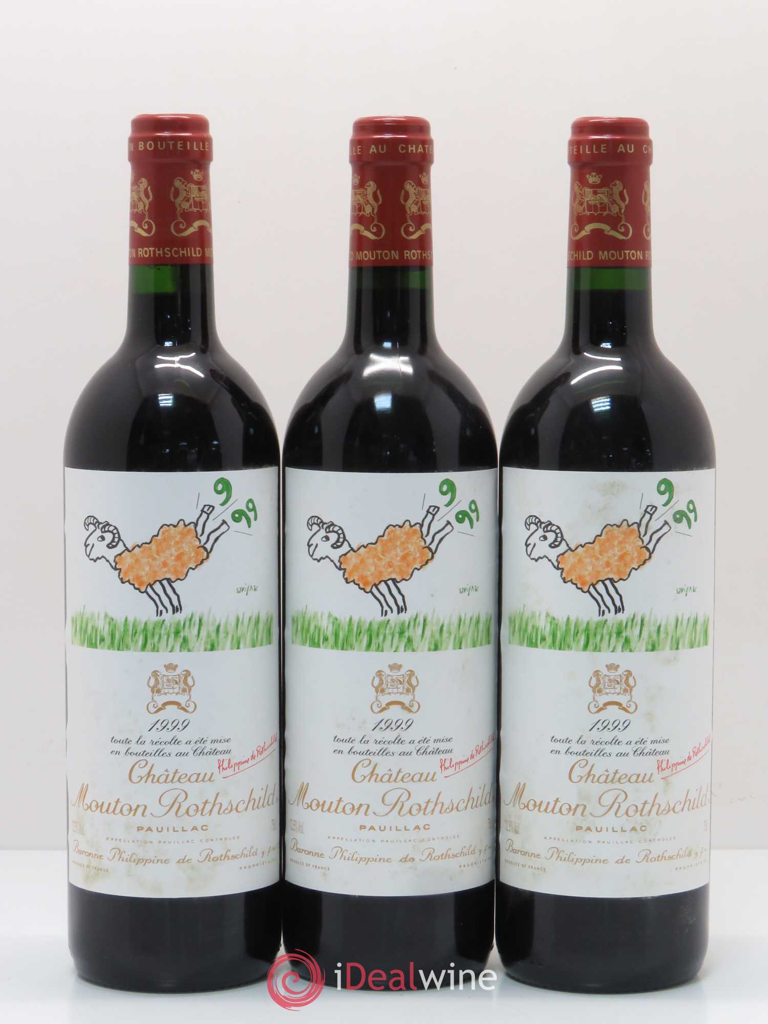 Château Mouton Rothschild 1er Grand Cru Classé 1999 - Lot de 12 bouteilles - 3