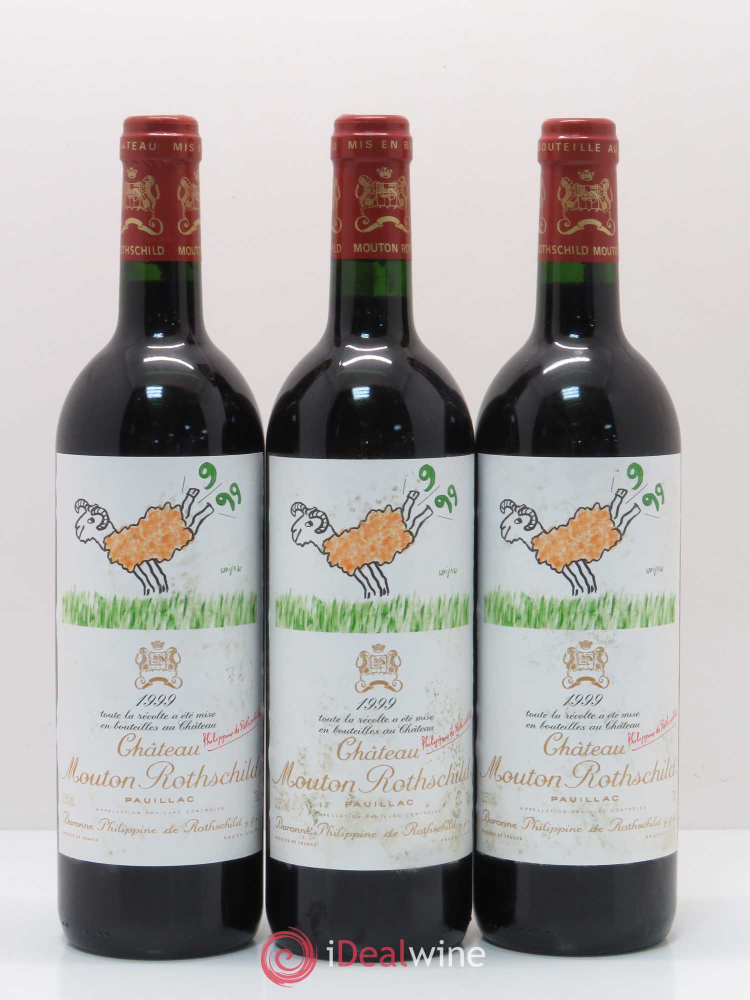 Château Mouton Rothschild 1er Grand Cru Classé 1999 - Lot de 12 bouteilles - 5