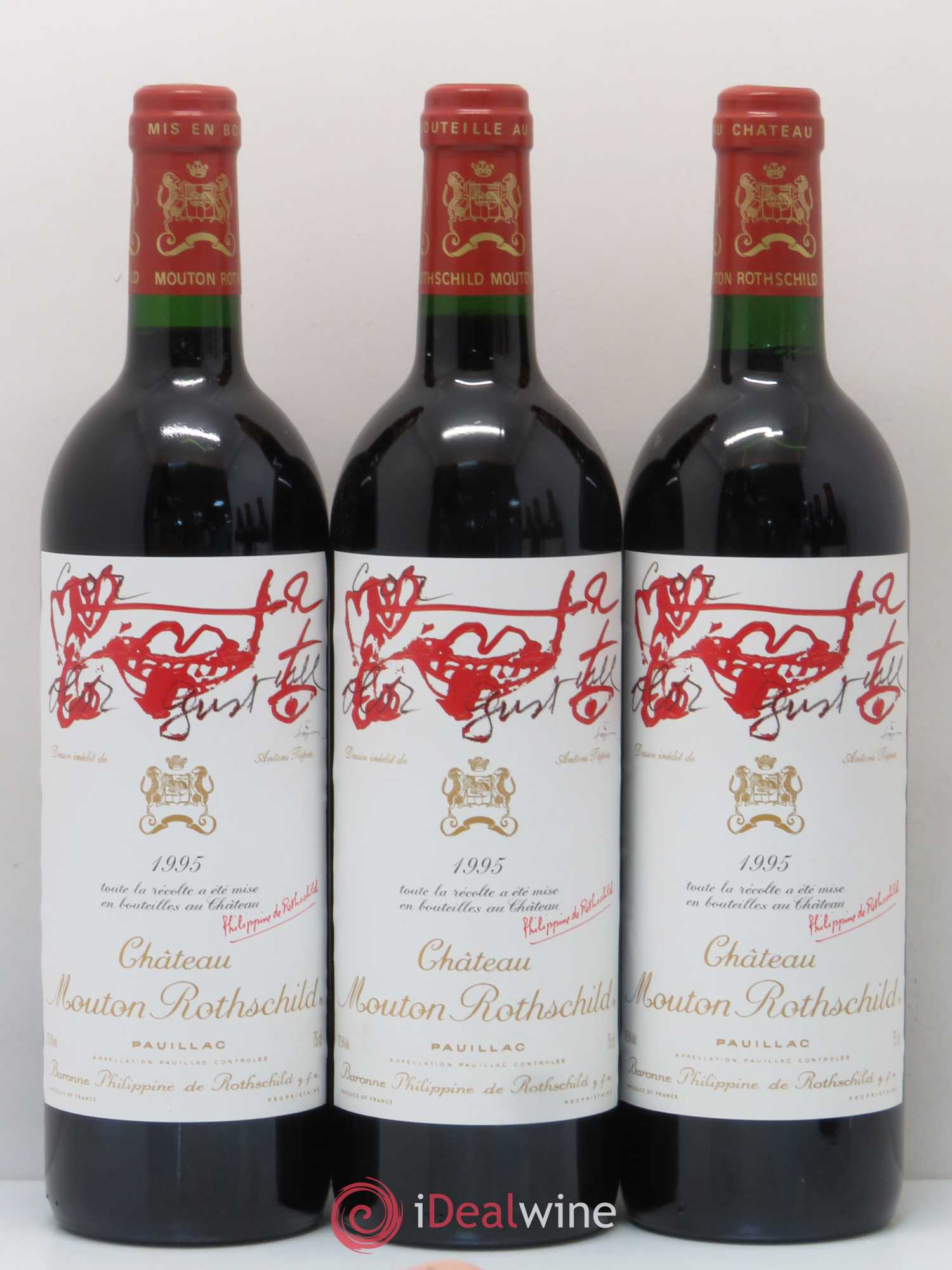 Château Mouton Rothschild 1er Grand Cru Classé 1995 - Lot de 6 bouteilles - 3