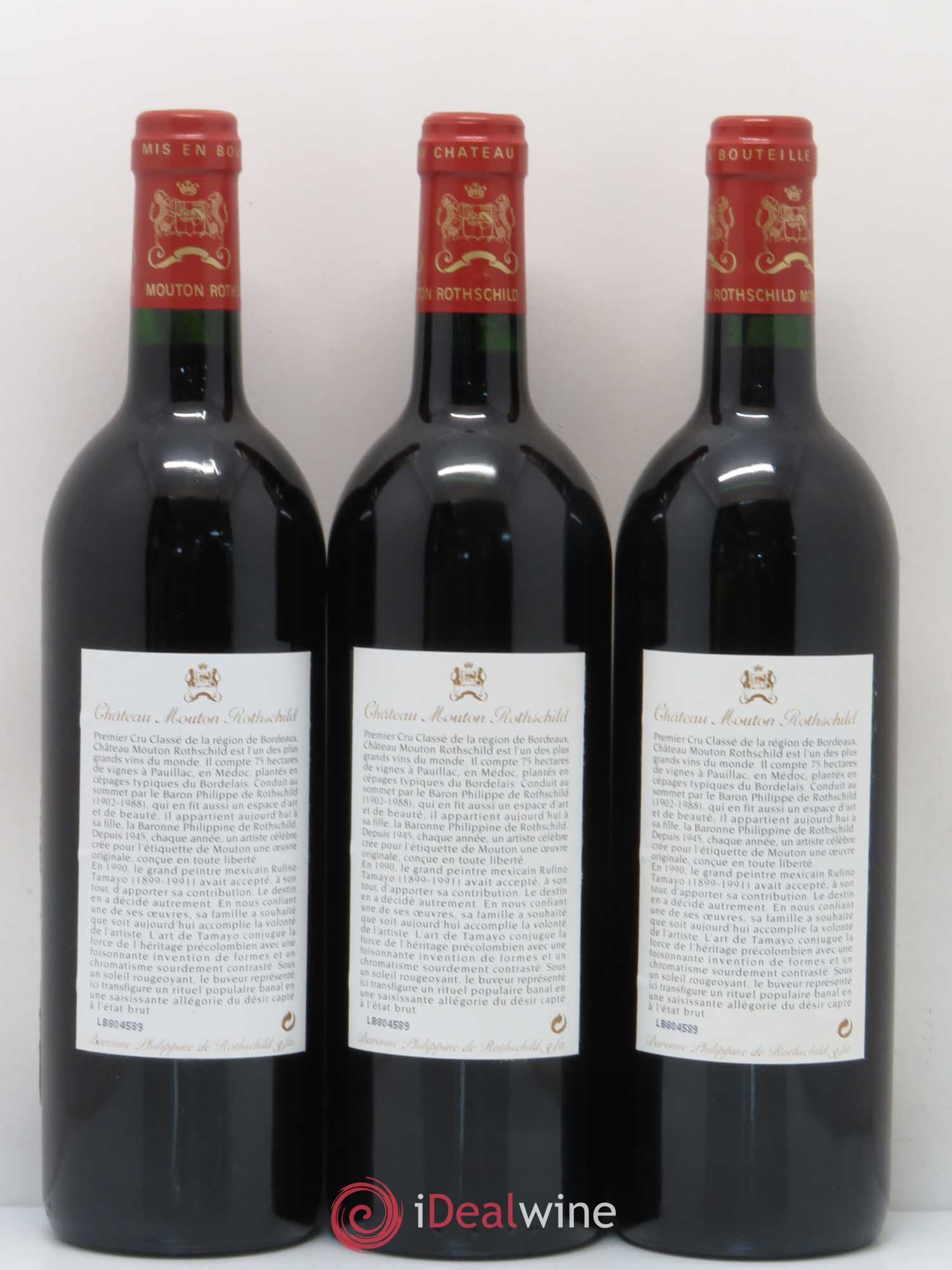 Château Mouton Rothschild 1er Grand Cru Classé 1998 - Lot de 12 bouteilles - 2